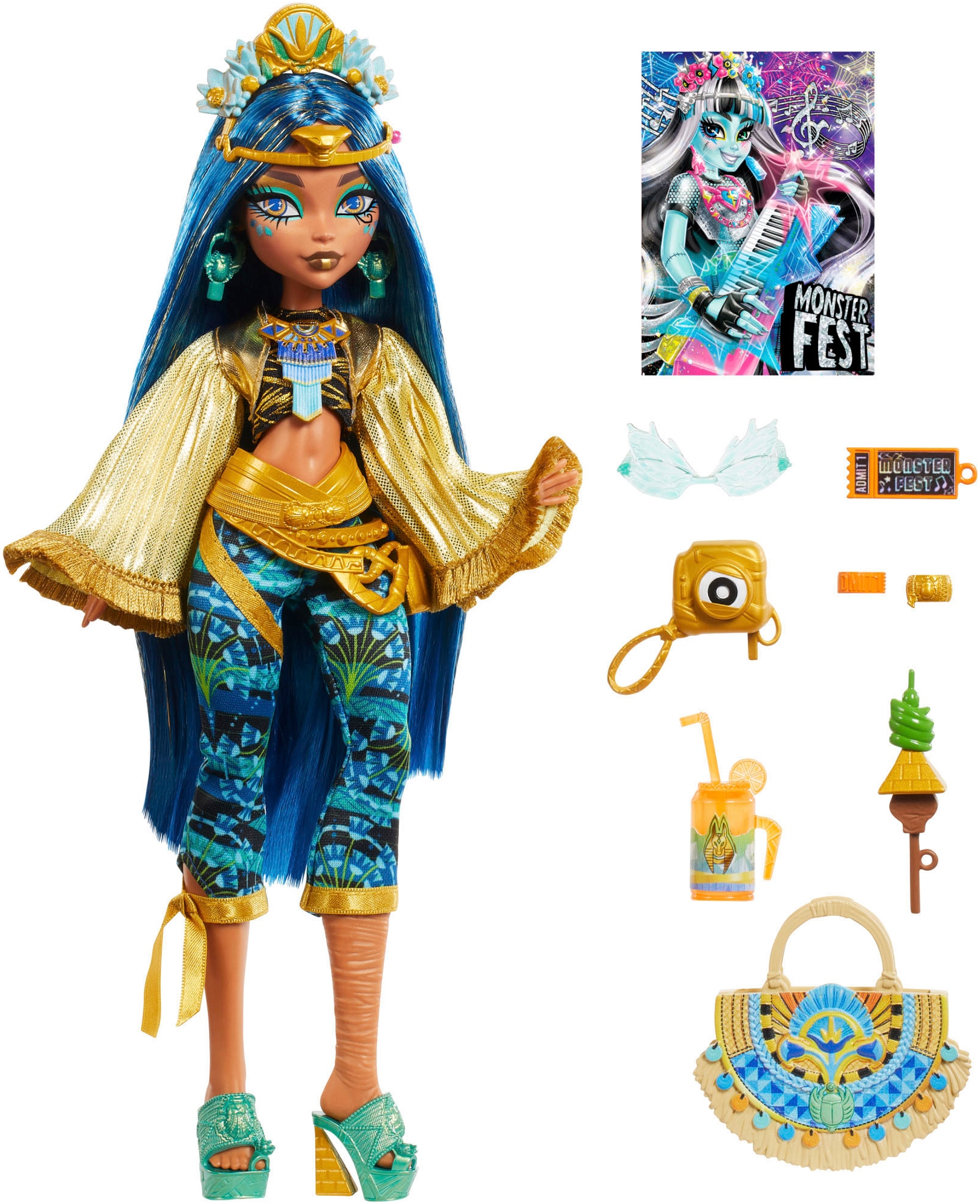 MonsterHigh™ Anziehpuppe »Monsterfest Cleo de Nile mit Festival-Outfit«