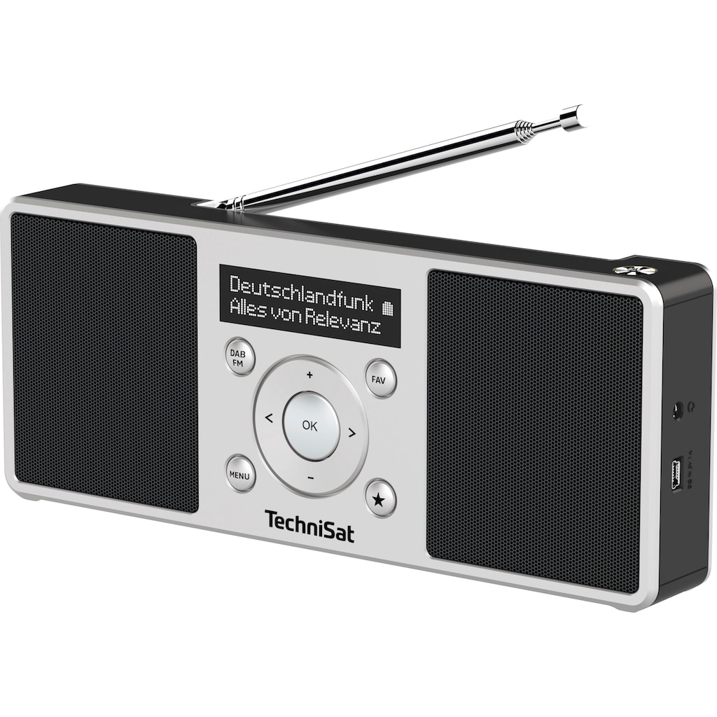 TechniSat Digitalradio (DAB+) »DIGITRADIO 1 S«, (Digitalradio (DAB+)-UKW mit RDS 2 W)