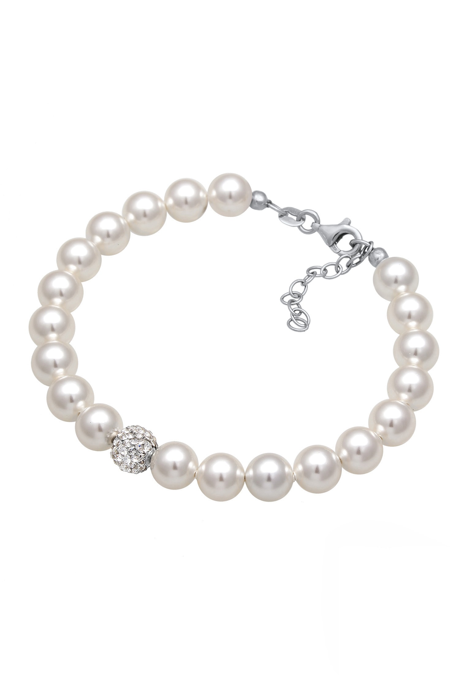 Elli Armkette »Armband Imitationsperlen 925 Silber«