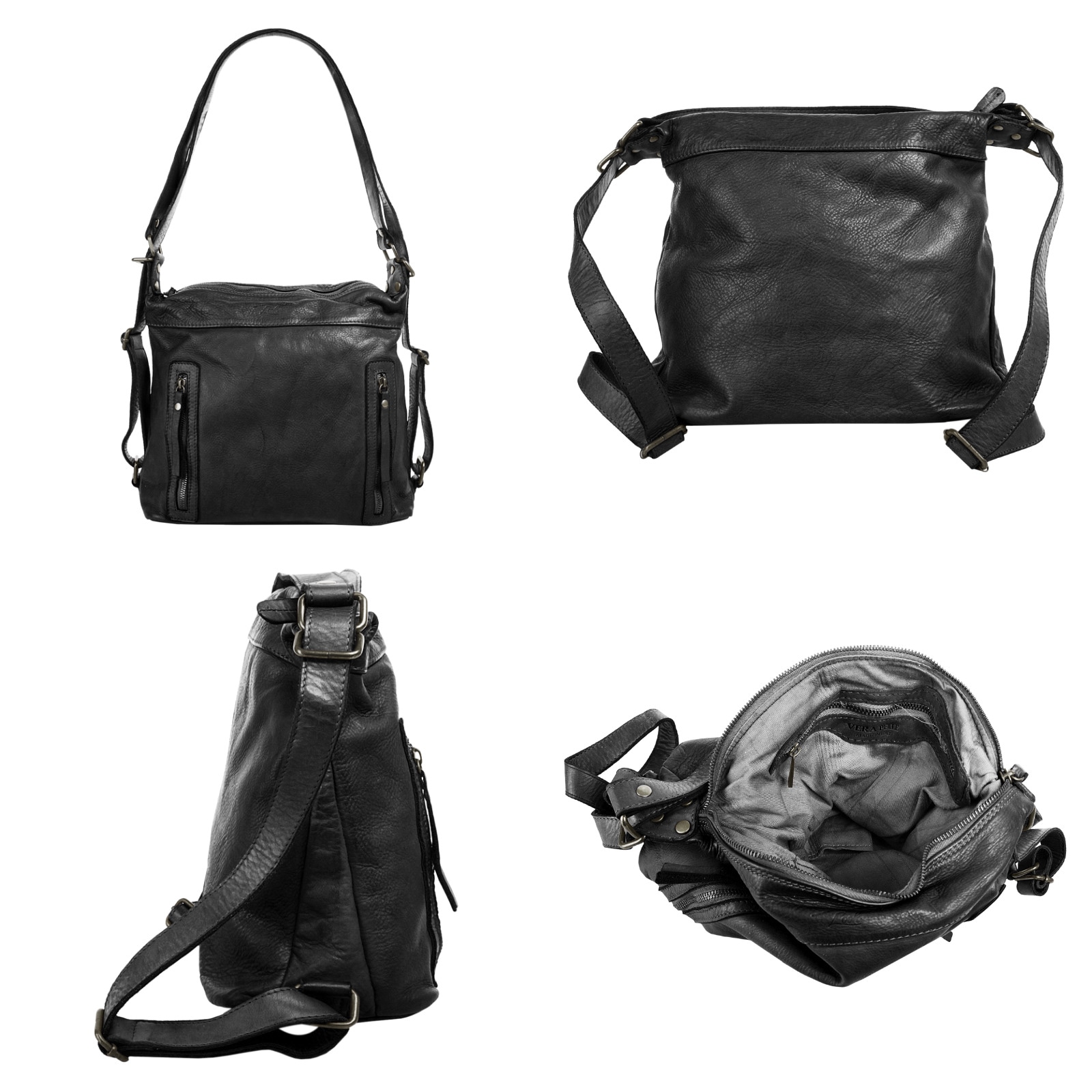 Samantha Look Shopper, echt Leder, Made in Italy