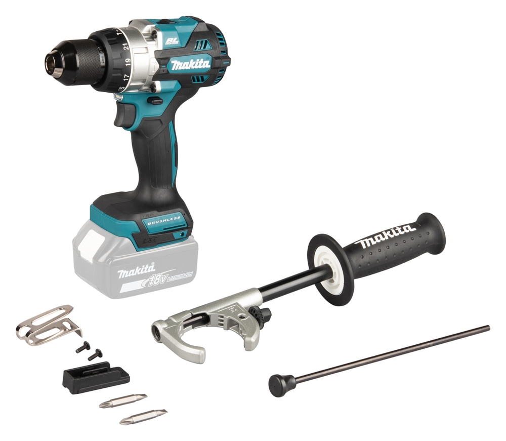 Makita Akku-Schlagbohrschrauber »»DHP492Z« 18V, max. 141 Nm, ohne Akku und Ladegerät« extra stark + bürstenlos für intensive Bohrungen mit und ohne Schlag