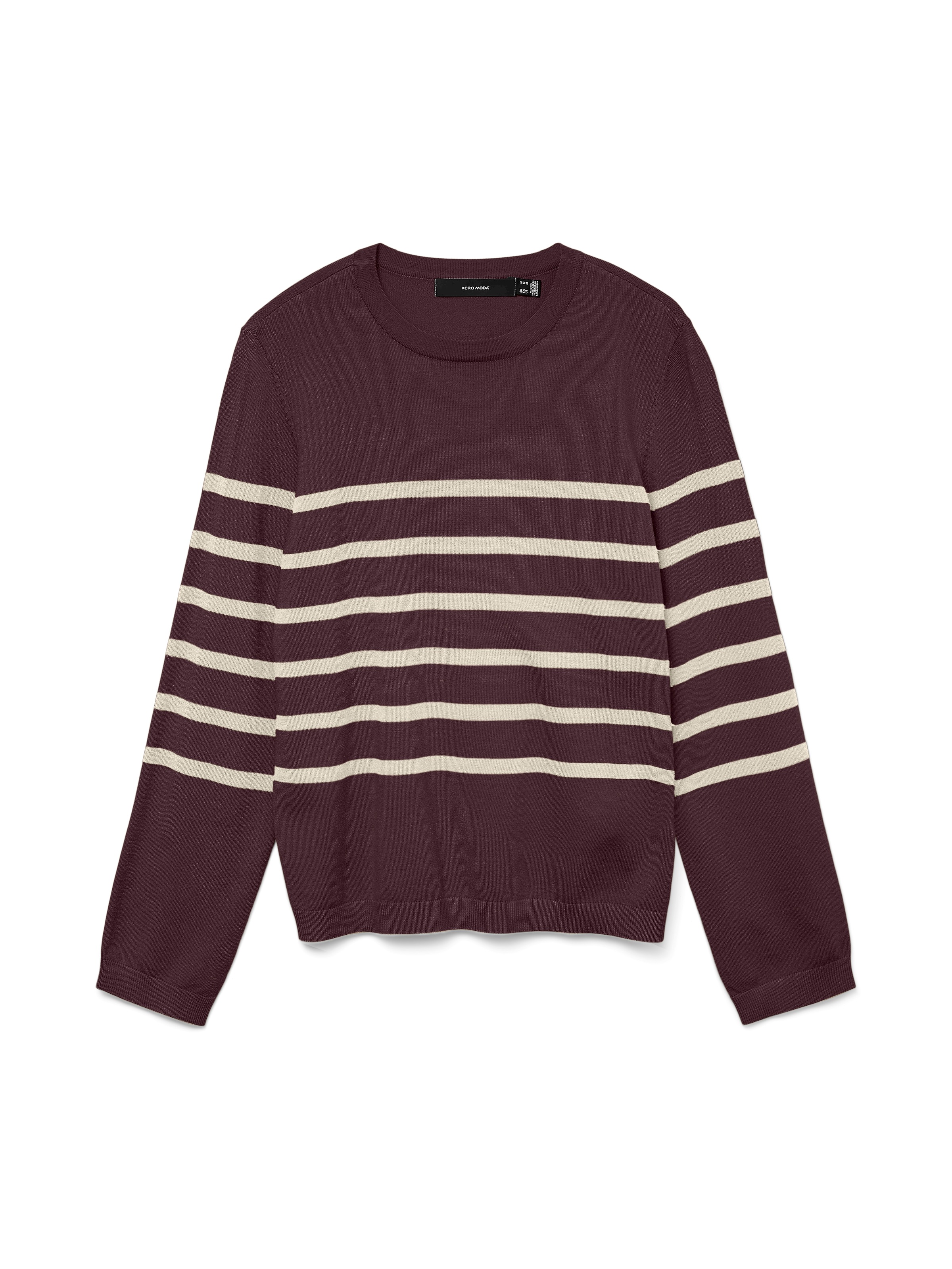 Vero Moda Rundhalspullover »VMSABA PLAIN LS O-NECK PULLOVER GA NOOS«
