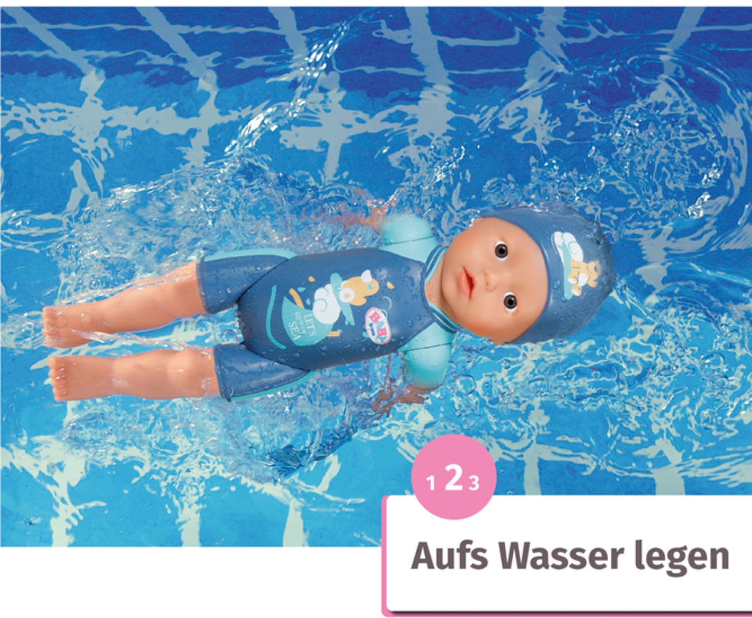 Baby Born Babypuppe »My First Swim Boy, 30 cm«, schwimmt Kraul und Schmetterling