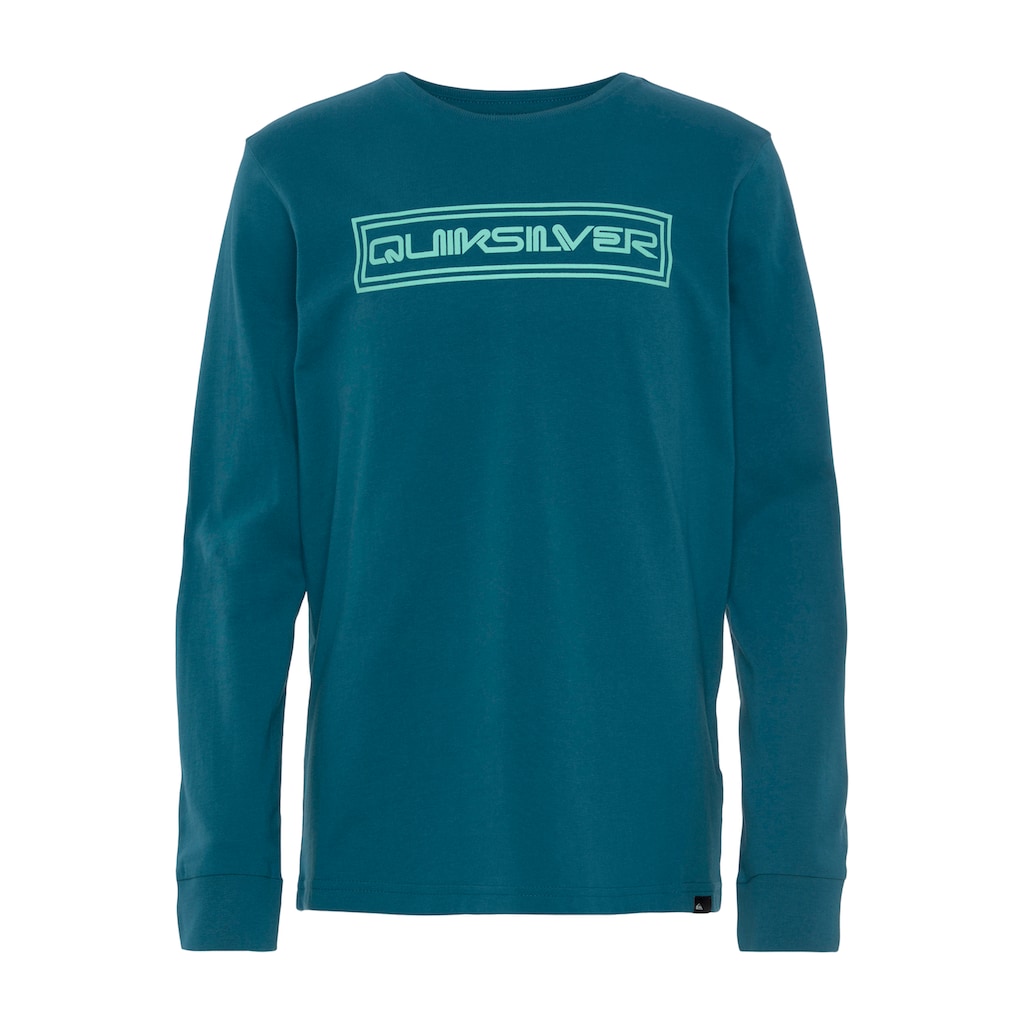 Quiksilver Langarmshirt »Jungen Doppelpack mit Logodruck«, (Packung, 2 tlg.)