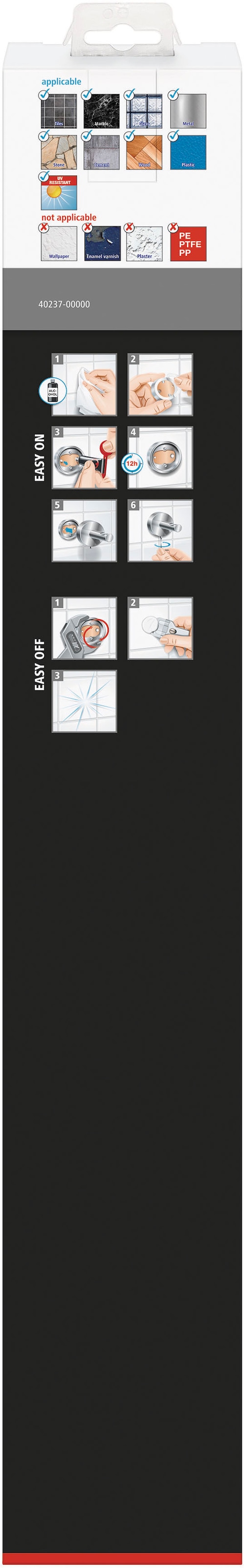 tesa Handtuchring »tesa ekkro Handtuchring« chrom 4,5 cm : 19,5 cm : 17,5 cm