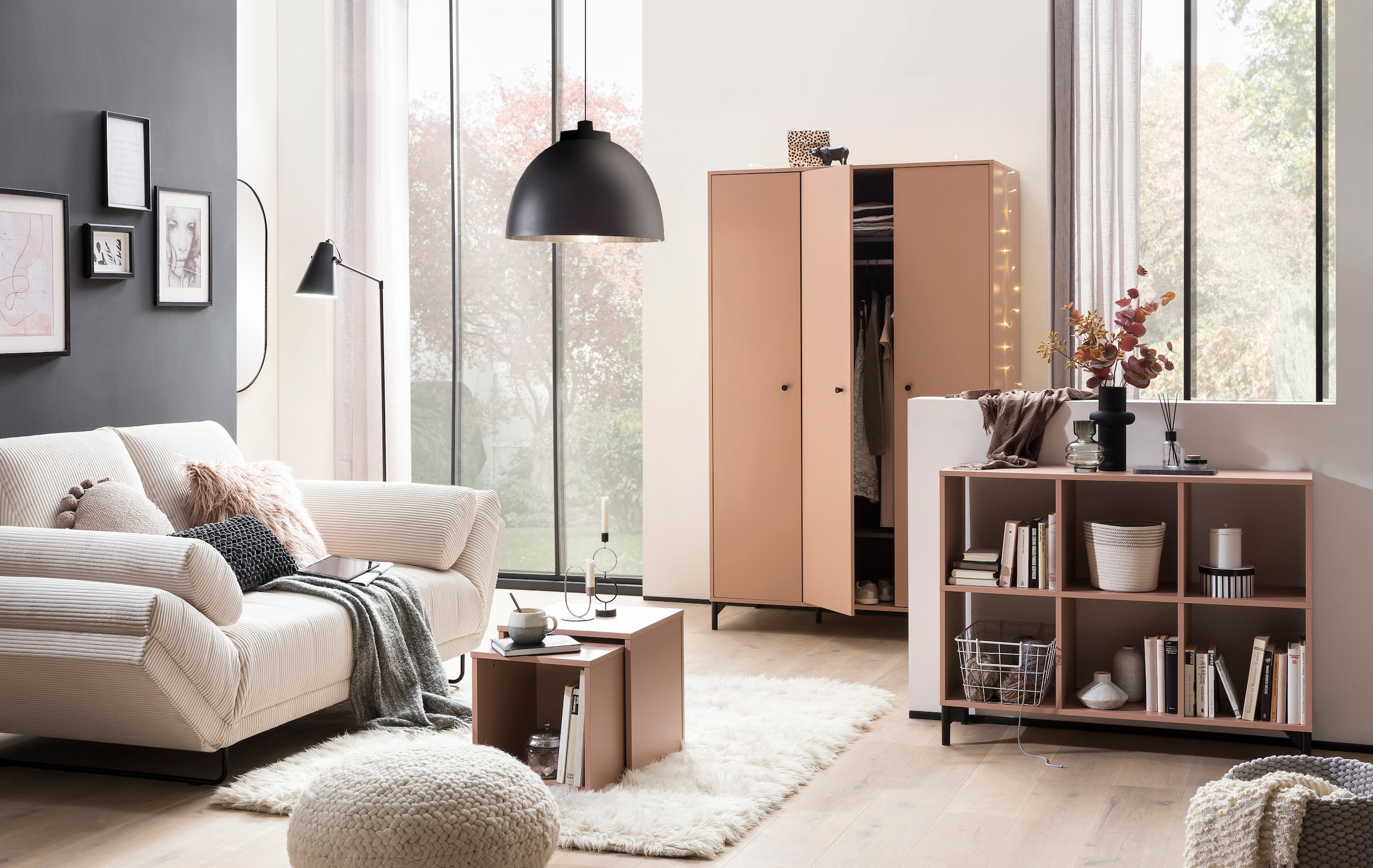 Schildmeyer Regalelement »Smash, Breite 104 cm«, Mit sechs offenen Regalfächern