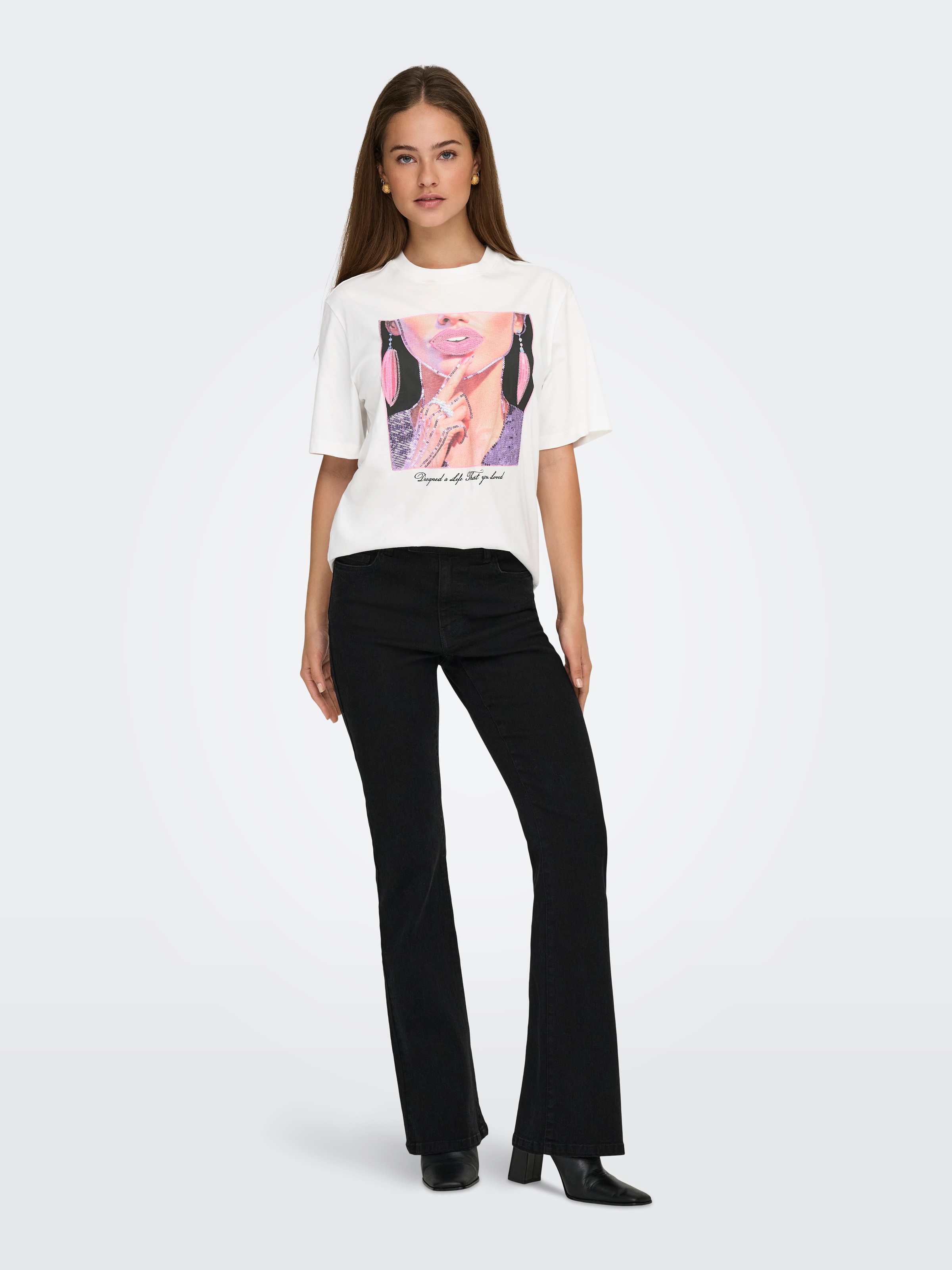 ONLY Kurzarmshirt »ONLSIFF S/S TOP BOX JRS«