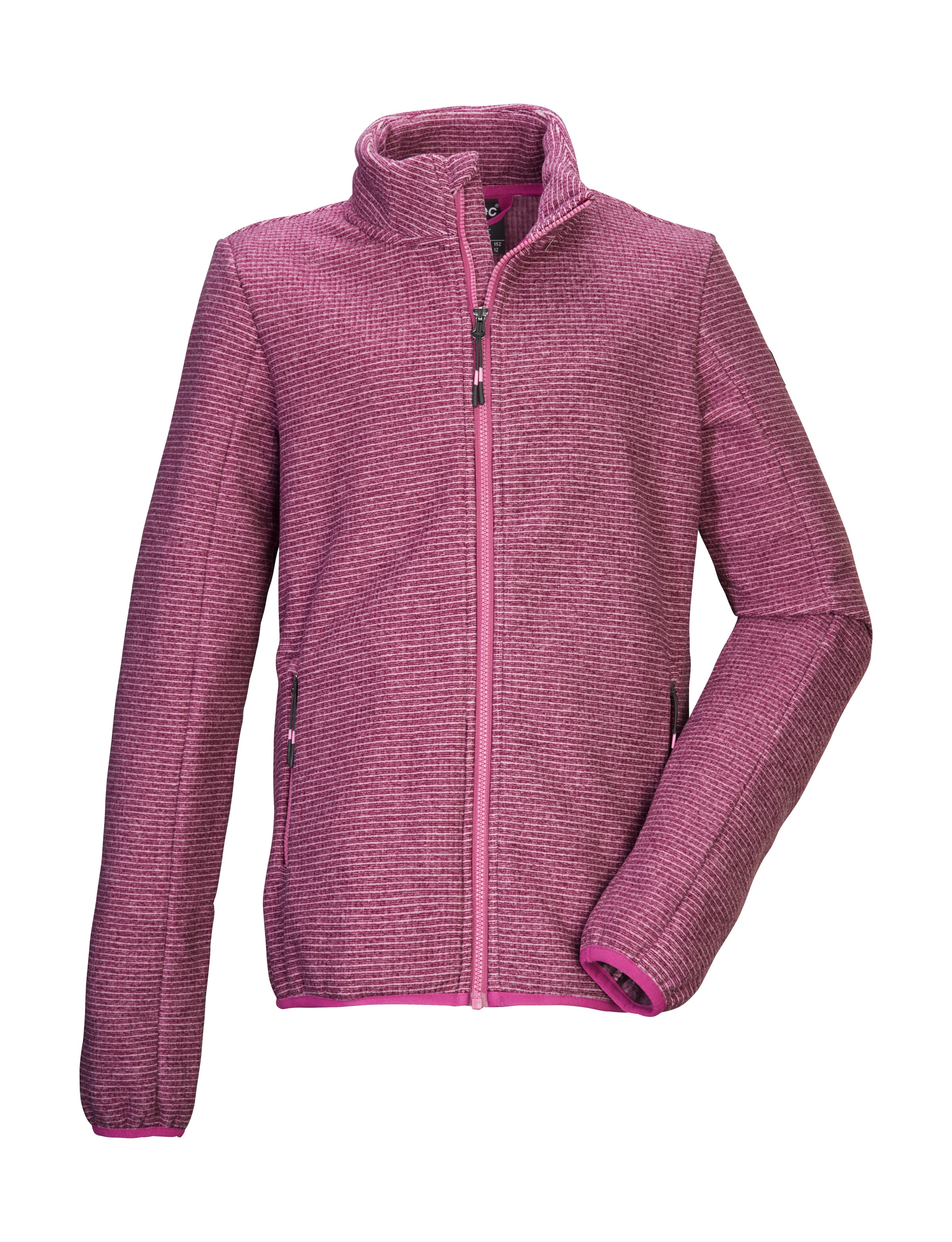 Killtec Fleecejacke »KOW 215 GRLS KNTFLC JCKT« Strickfleecejacke für Kids, Kinnschutz, Zipper-Taschen