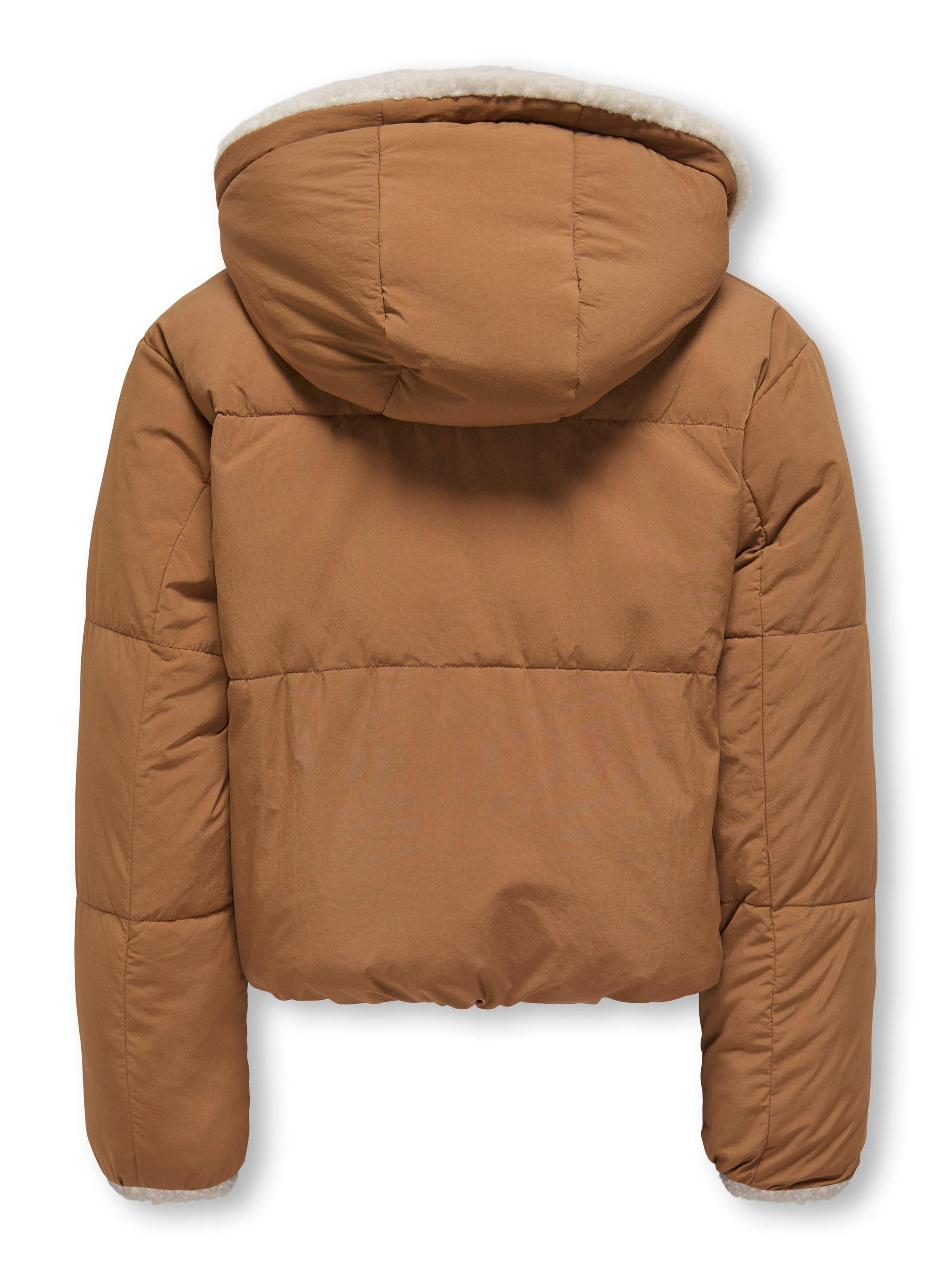 KIDS ONLY Wendejacke »KOGMARIA REVERSIBLE PUFFER JACKET OTW« mit Kapuze als Plüschjacke oder Steppjacke tragbar