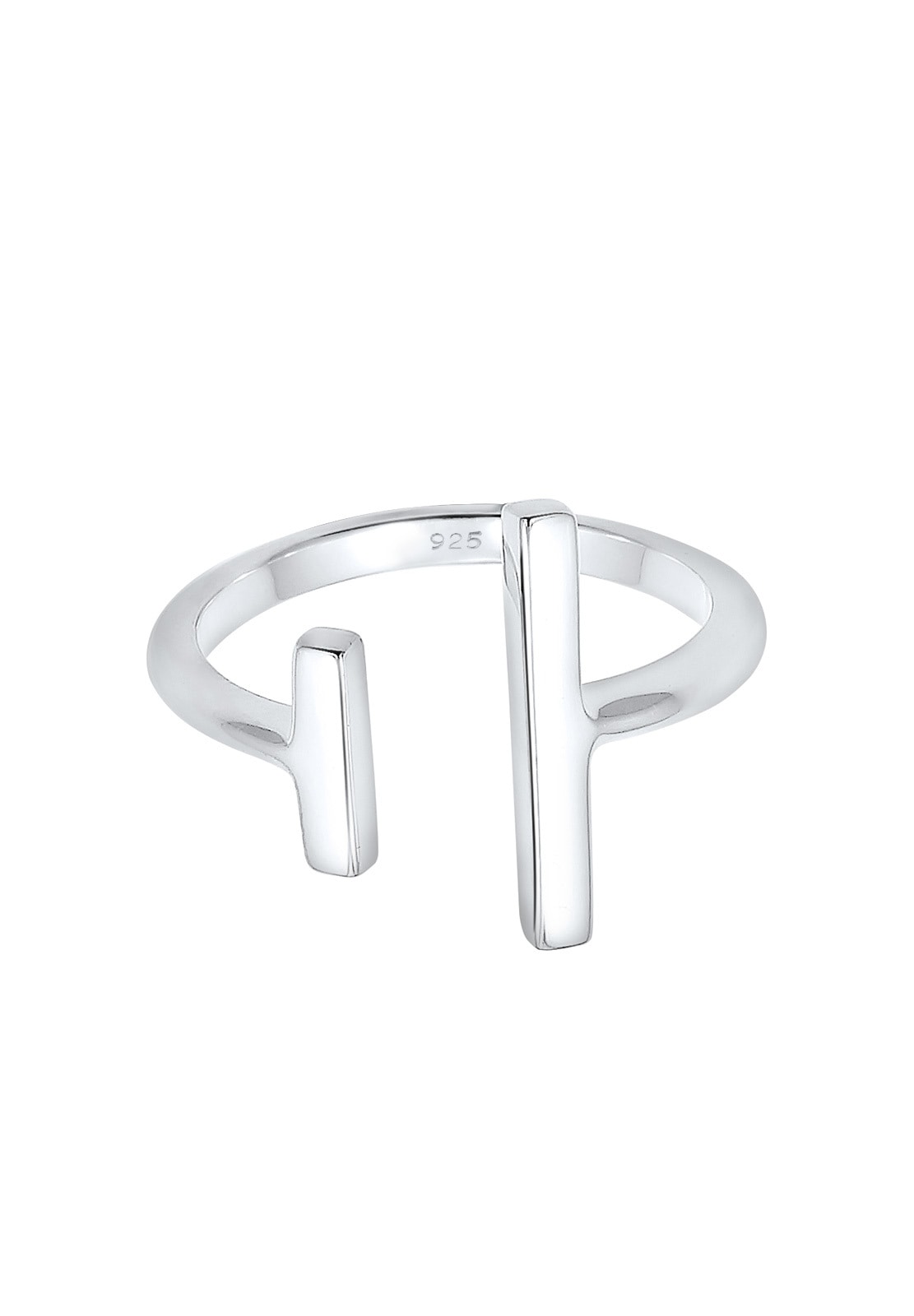 Elli Silberring »Ring Offen Verstellbar Geo Stab Minimal 925 Silber«
