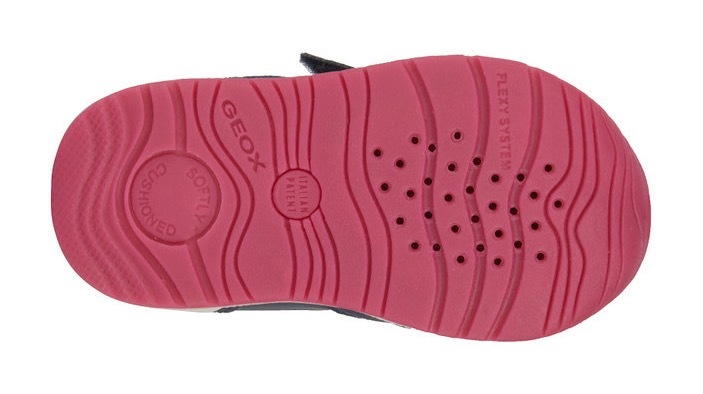 Geox Lauflernschuh »B RISHON GIRL A«, Sneaker, Klettstiefel mit schöner Stern-Applikation