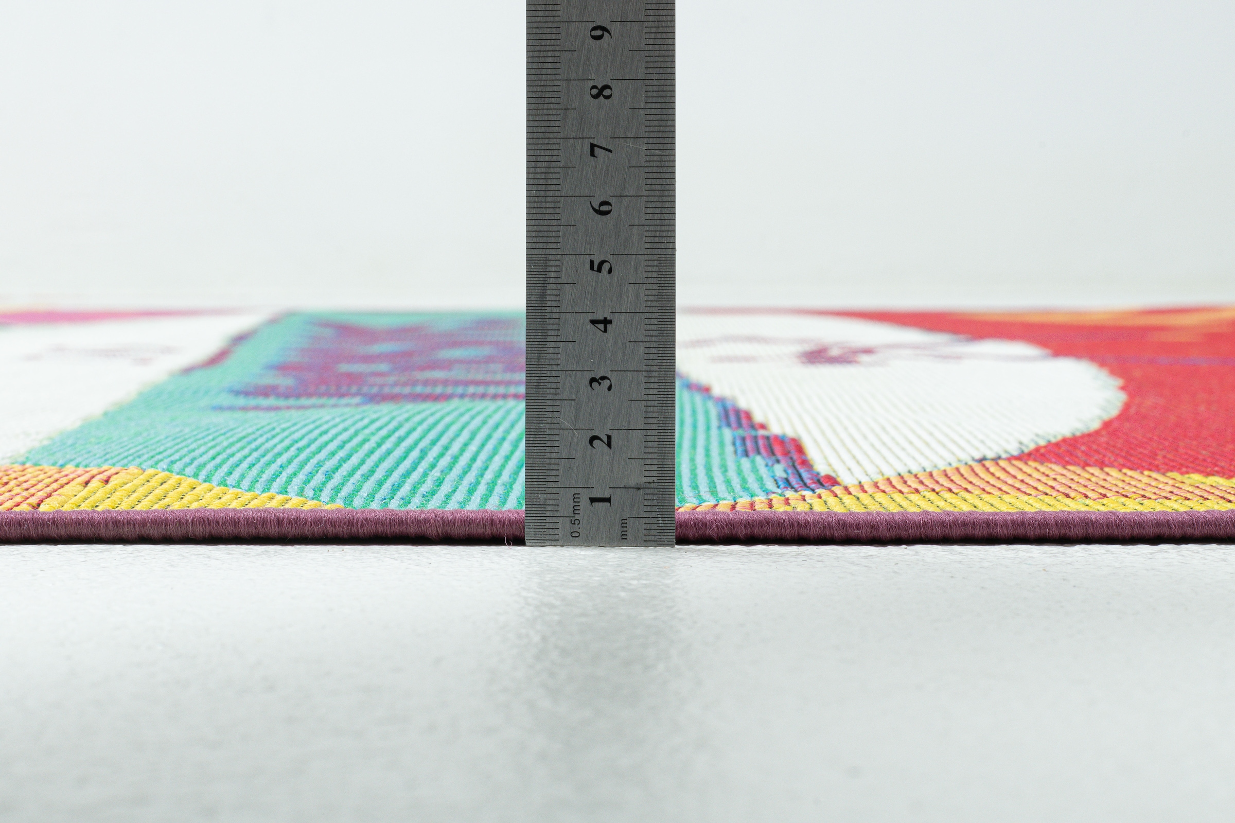 Sansibar Teppich »Rantum Beach SA-020« rechteckig 5 mm Höhe Flachgewebe, modernes Design, Surfboards, In- und Outdoor geeignet