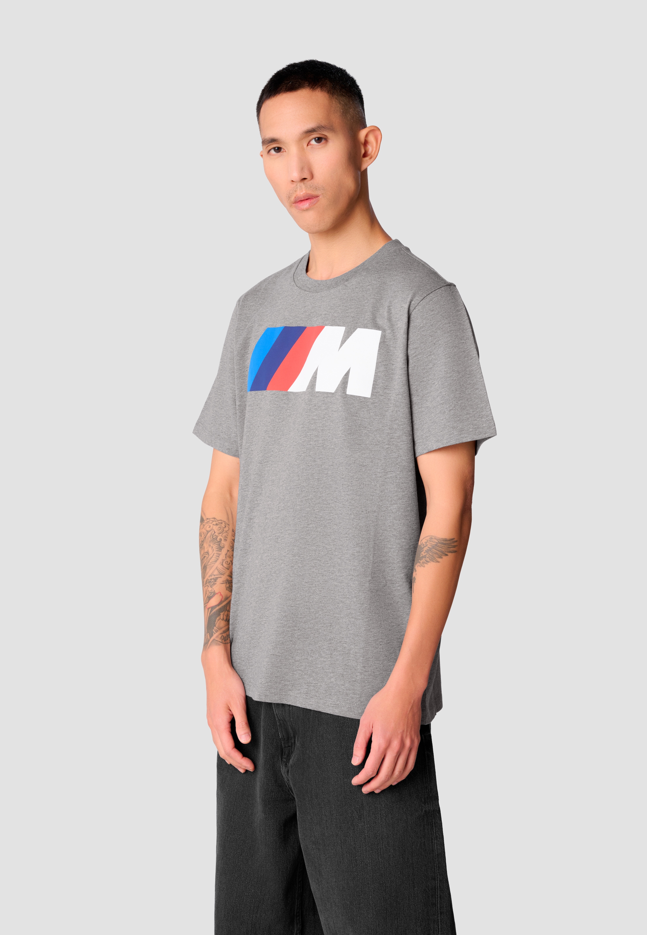 BMW T-Shirt, mit BMW M Logo Puff-Druck auf der Brust