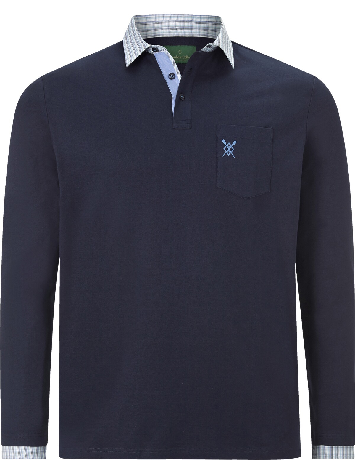 Charles Colby Sweatshirt »Sweatshirt EARL BALIN«, (1 tlg.), mit karierten Details