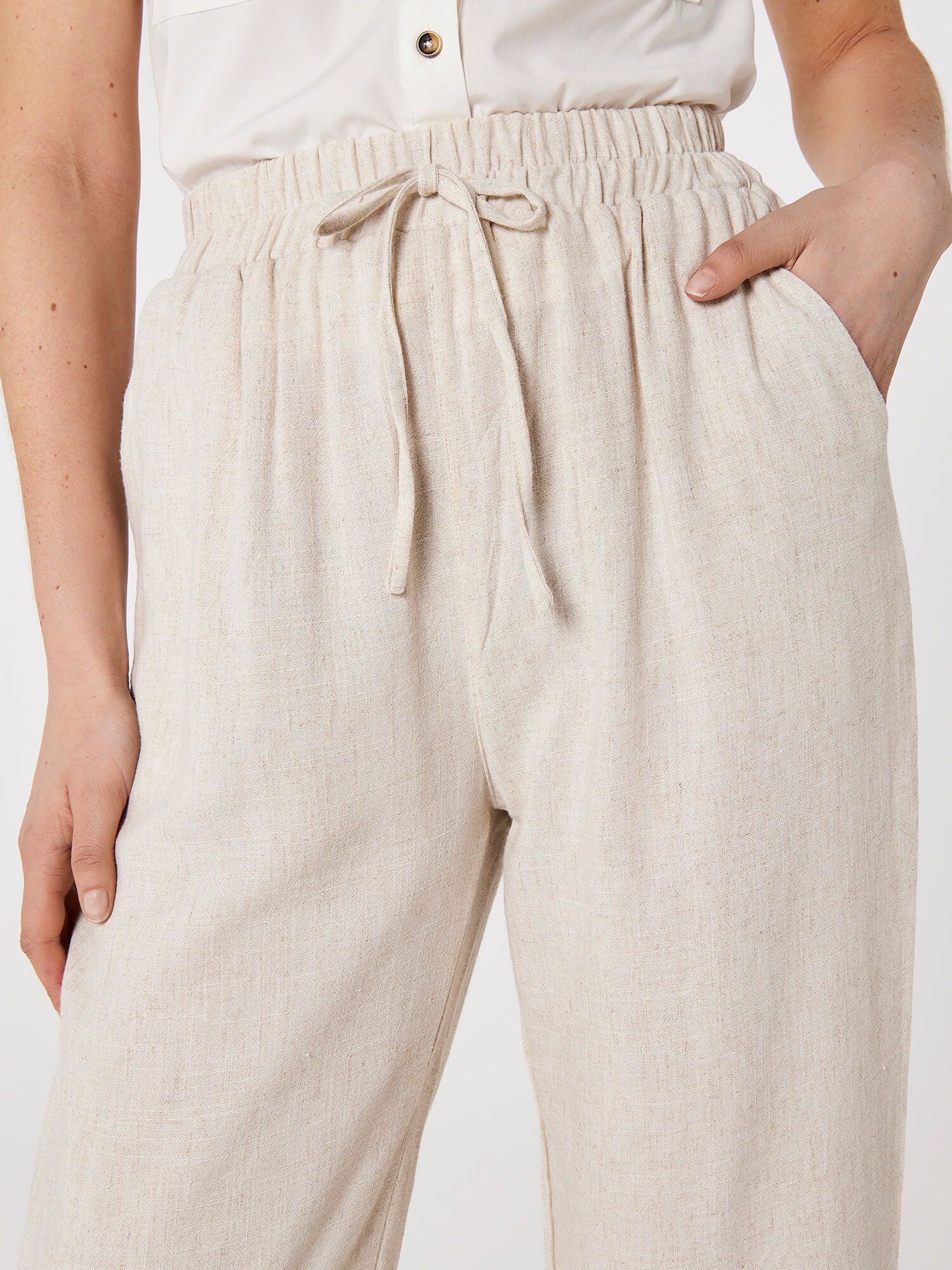 Apricot Palazzohose »Hose«  aus Leinen
