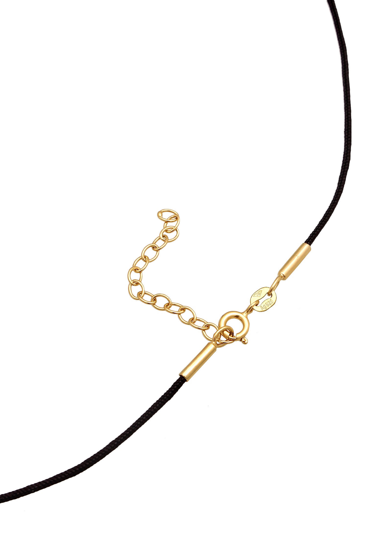Elli Kette mit Anhänger »Halskette Nylon Disc Anhänger Organic Design 925 Sterling Silber«