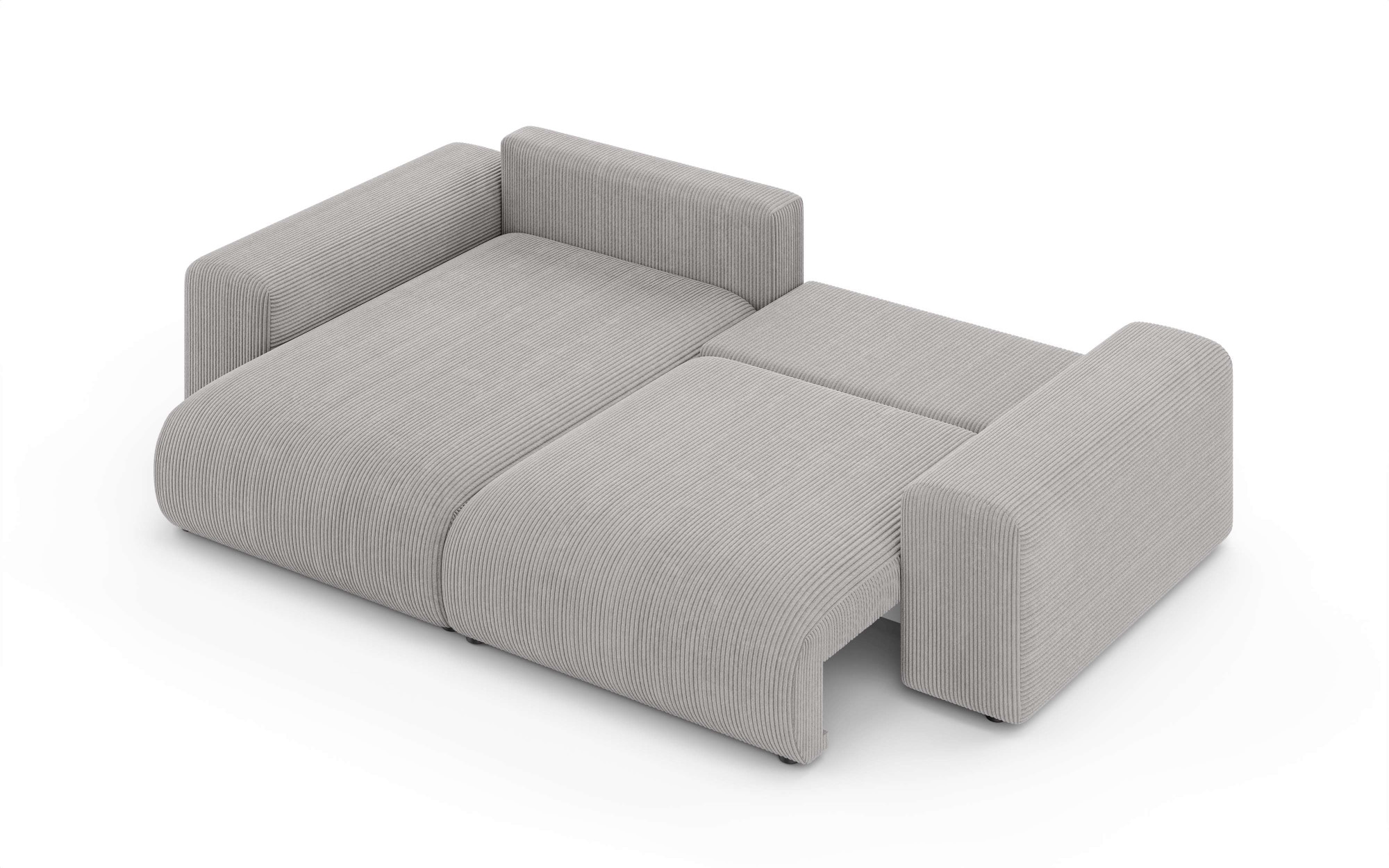 Home affaire Ecksofa »LAKESIDE mit Bettfunktion und Bettkasten, B/T/H 257/166/84 cm«, L-Form, Recamiere beidseitig montierbar, Wellenunterfederung