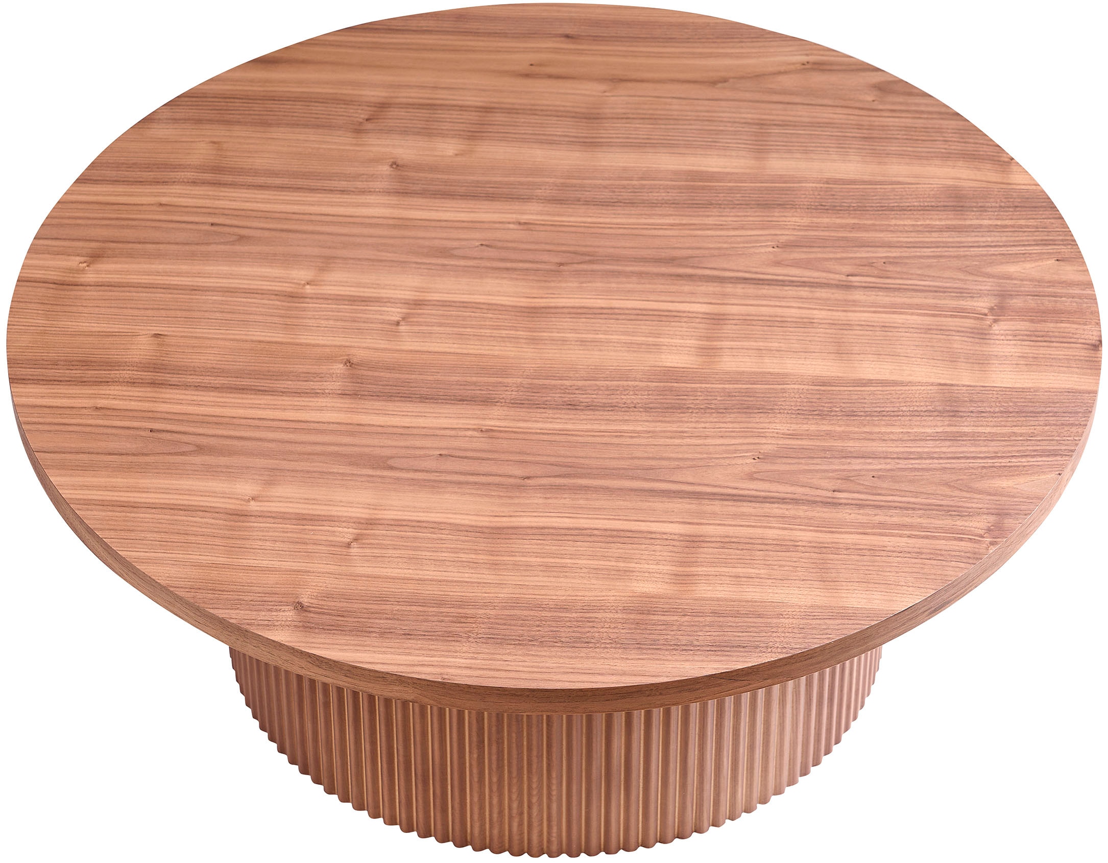 SalesFever Couchtisch »mit Massivholz-Lamellen, Ø 85  cm« 1 Stk. tlg. Moderner Wohnzimmertisch aus Holz in natürlichem Look