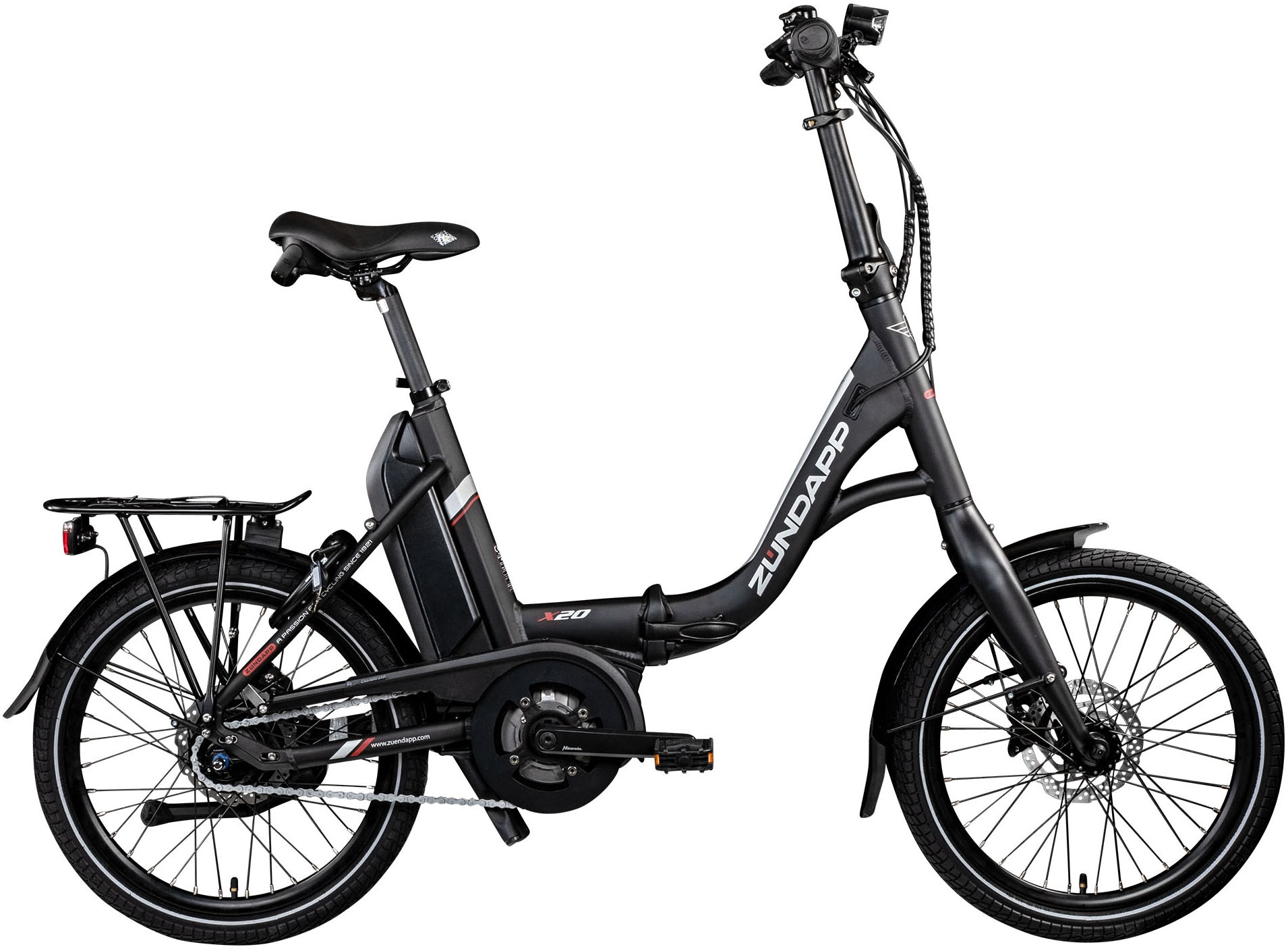 Zündapp E-Bike »X20«, 7 Gang, Shimano, Nexus, Mittelmotor 250 W, Pedelec, Elektrofahrrad für Damen u. Herren