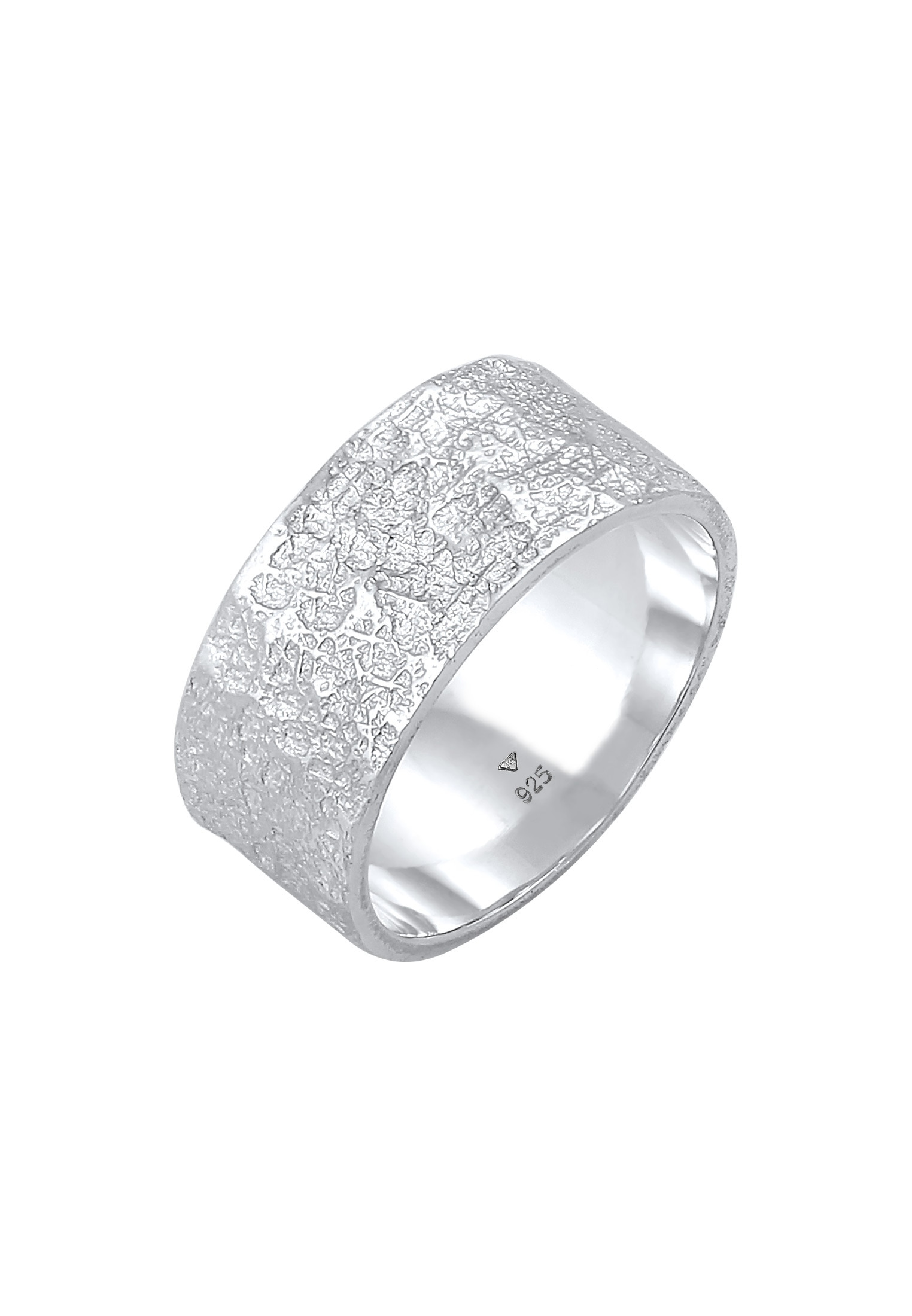 Kuzzoi Silberring »Ring Herren Bandring Organic Struktur 925 Silber«