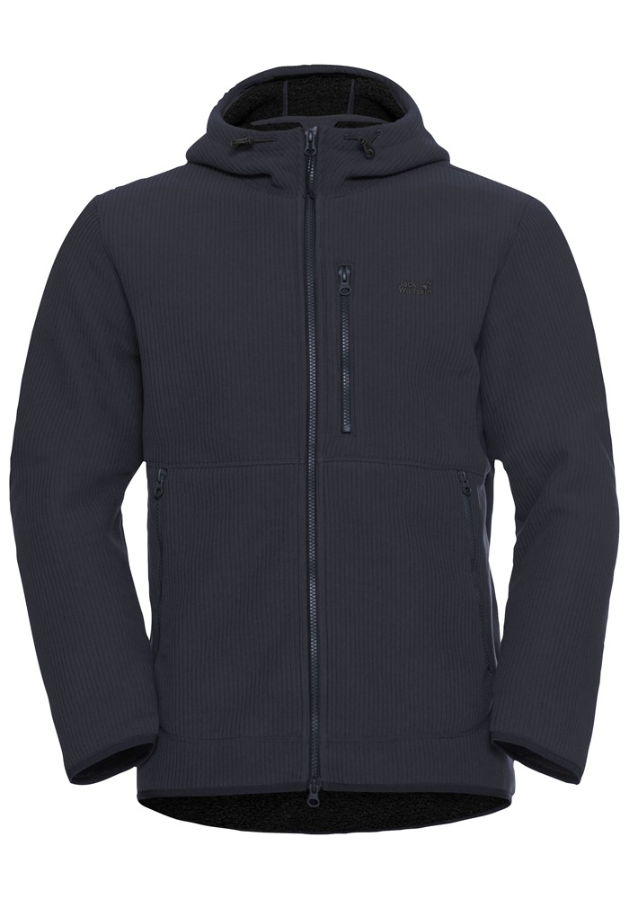 Jack Wolfskin Fleecejacke »LAKE RIDGE HOODED JKT M« mit Kapuze
