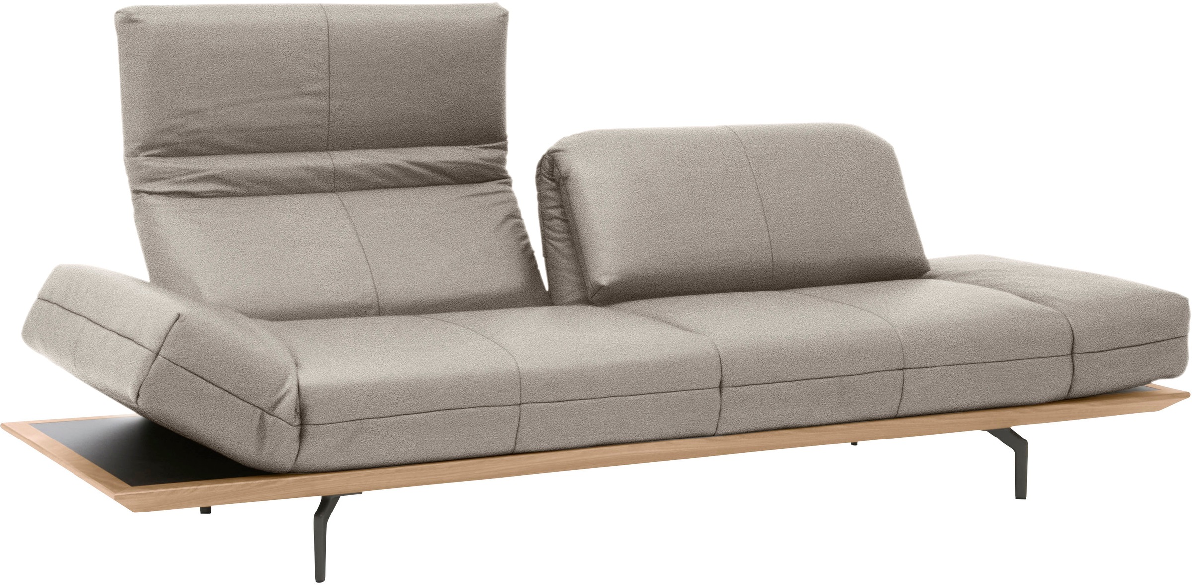 Creation BY ROLF BENZ 4-Sitzer »CR.420, Designsofa, Loungesofa«, in 2 Qualitäten, Holzrahmen in Eiche Natur oder Nußbaum, Breite 252 cm