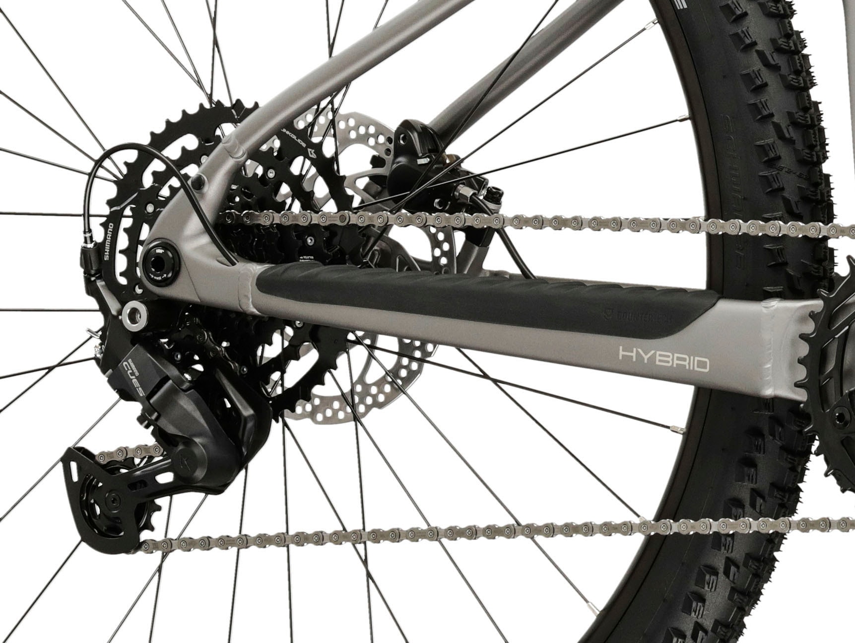 Kross »Influx Hybrid 2.0 16,7Ah / 600 Wh 29 Zoll silber 9 Gänge 2026« 9 Gang Shimano CUES U4000 Schaltwerk Kettenschaltung Mittelmotor 250 W