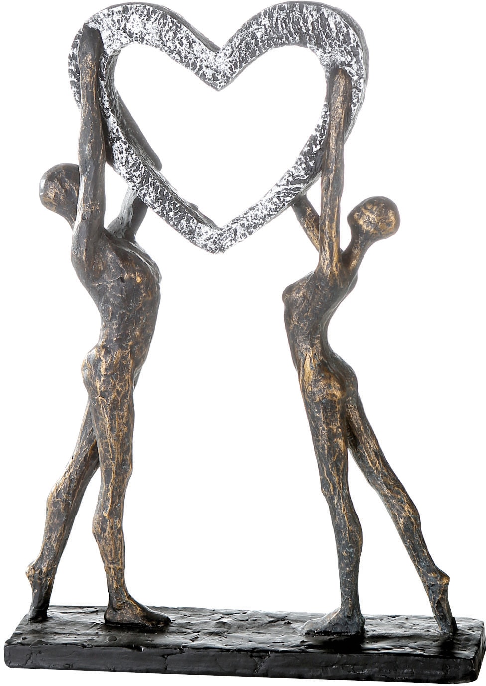 mit Höhe mit Spruchanhänger, Dekoobjekt, by »Skulptur Gilde (1 Dekofigur auf Herz, Casablanca bestellen cm, Wohnzimmer 37 St.), Victory«, Raten