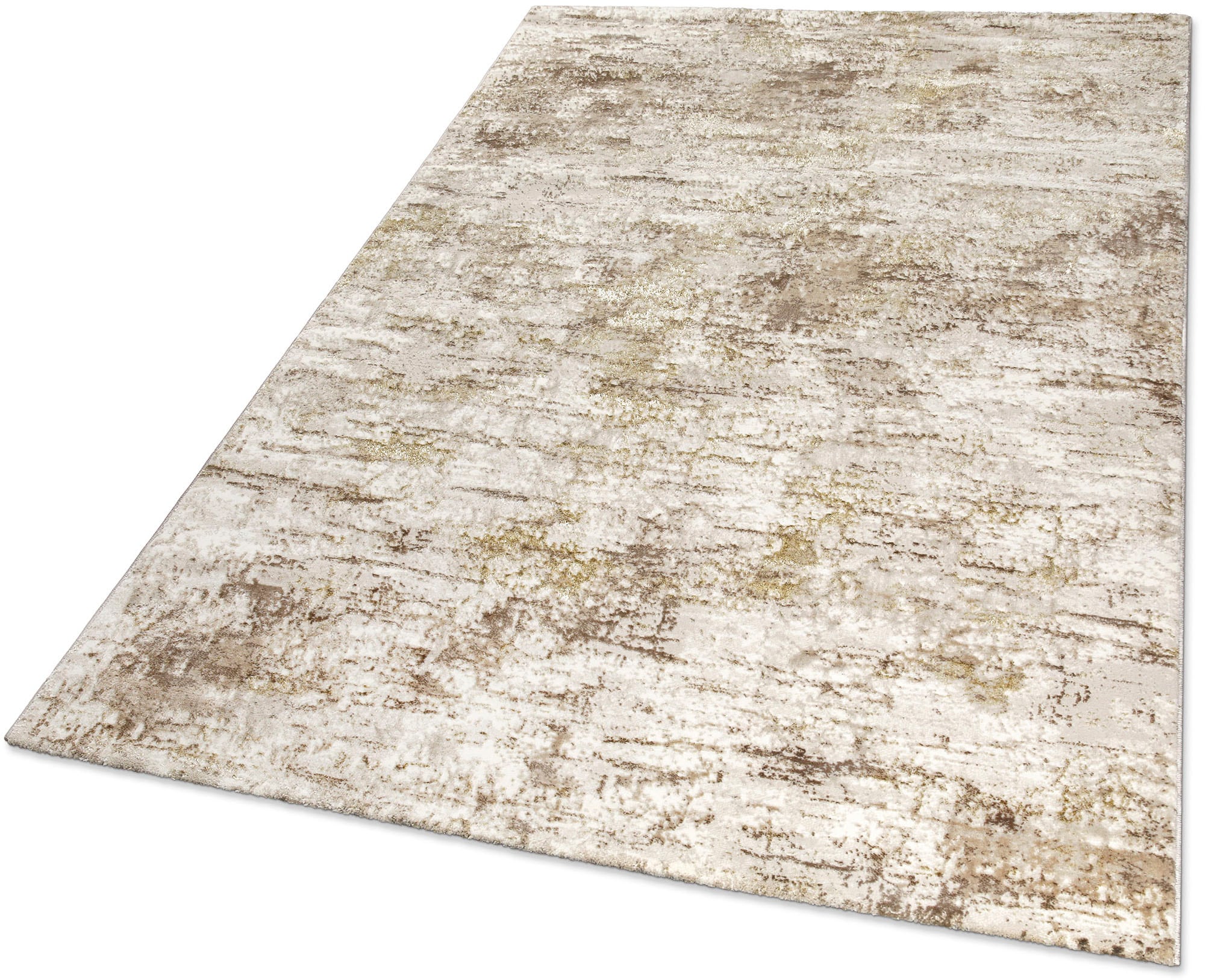 OTTO home Teppich »Aeliana«, rechteckig, 12 mm Höhe, weicher Kurzflor, Hoch Tief, Skandi, Vintage, Wohnzimmer, Schlafzimmer