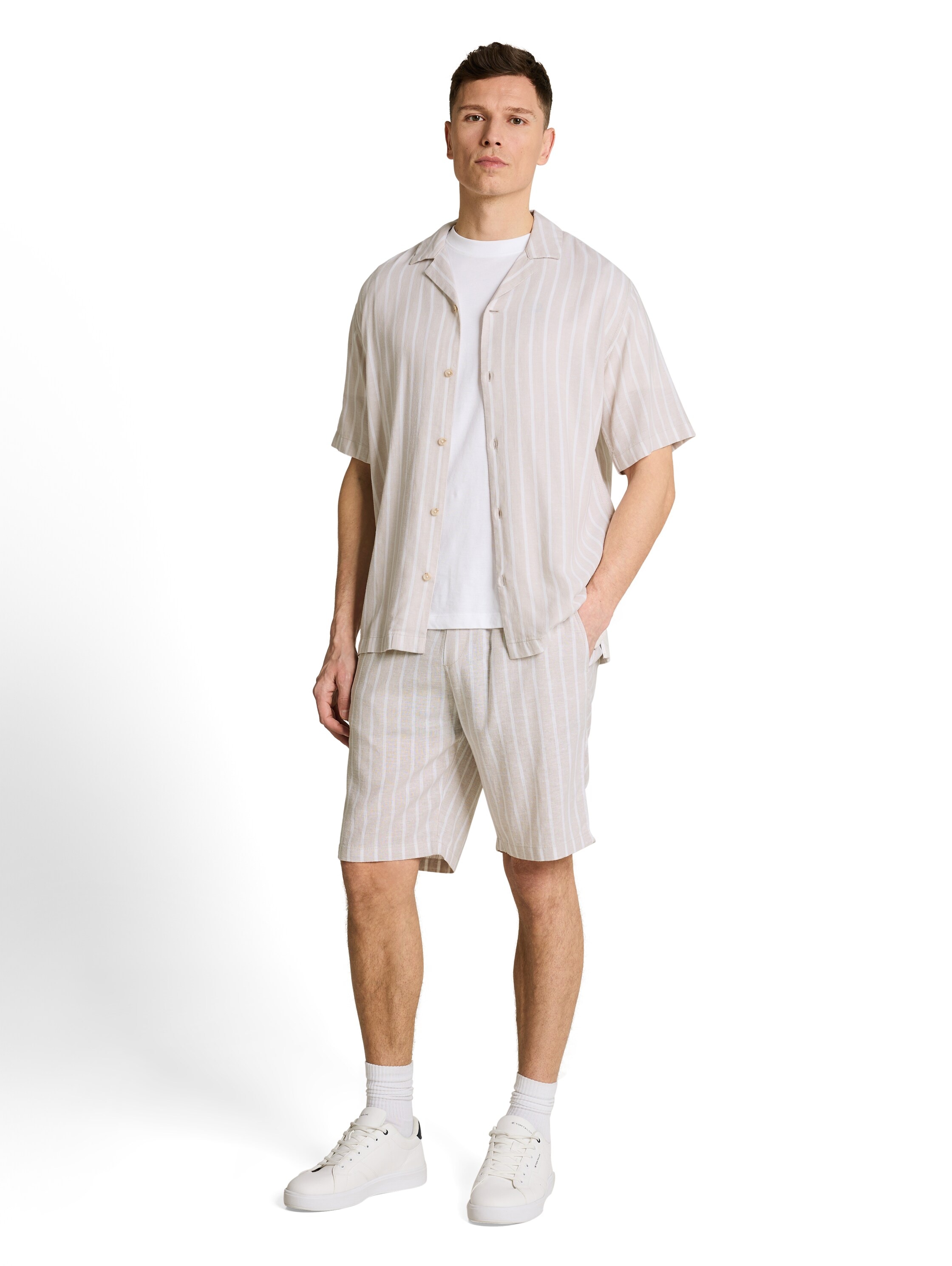 TOM TAILOR Denim Relaxshorts  Sommershorts im Streifen-Look
