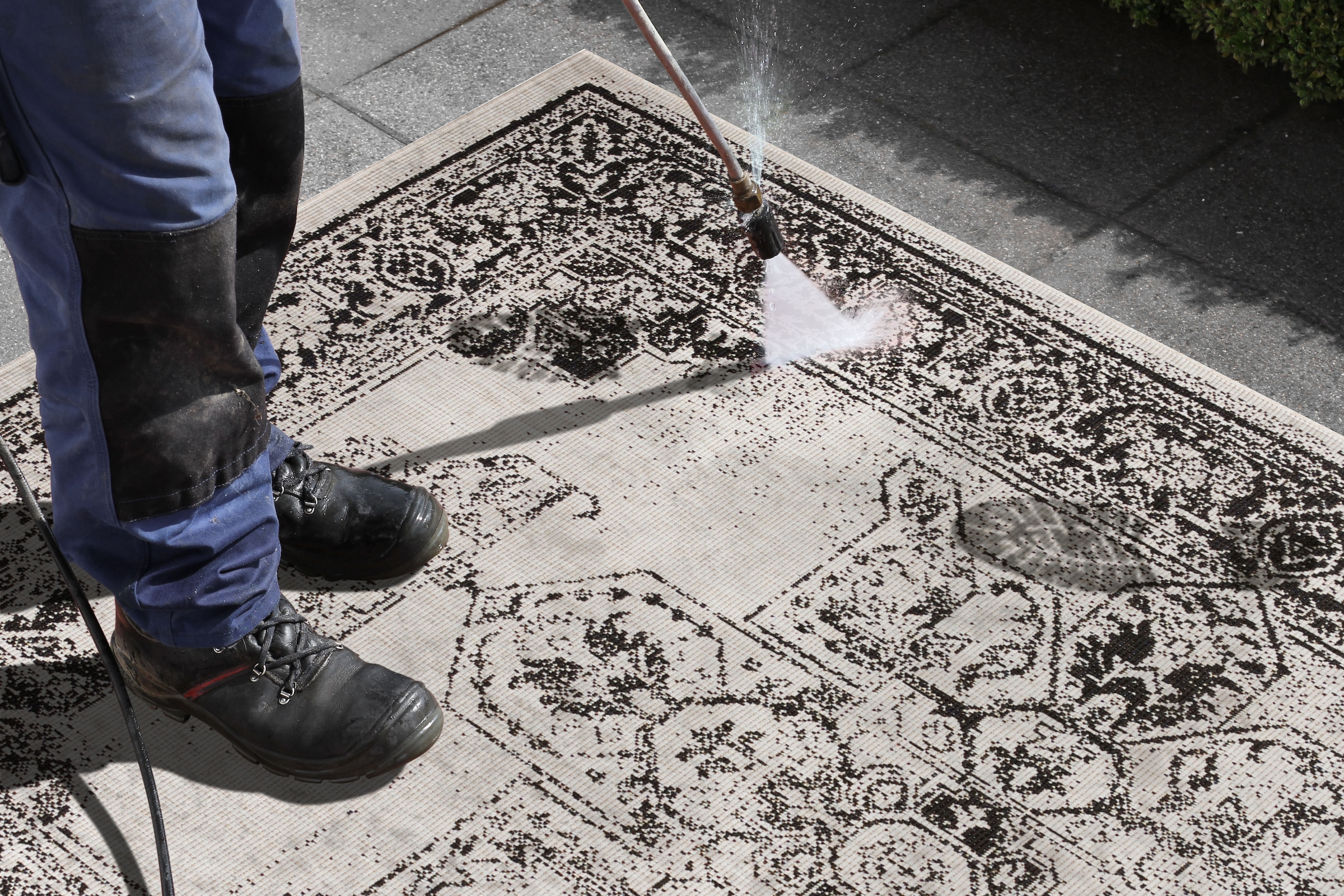 NORTHRUGS Teppich »Borbon Wendeteppich«, rechteckig, 5 mm Höhe, In-& Outdoor, Wetterfest, Balkon, Garten, Wohnzimmer, Wasserfest