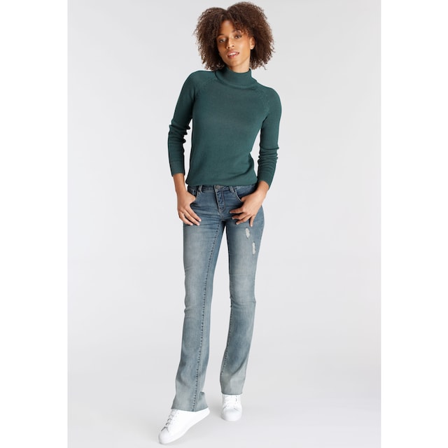 ♕ »Ultra-Stretch«, bei Mid-Waist Bootcut-Jeans Arizona