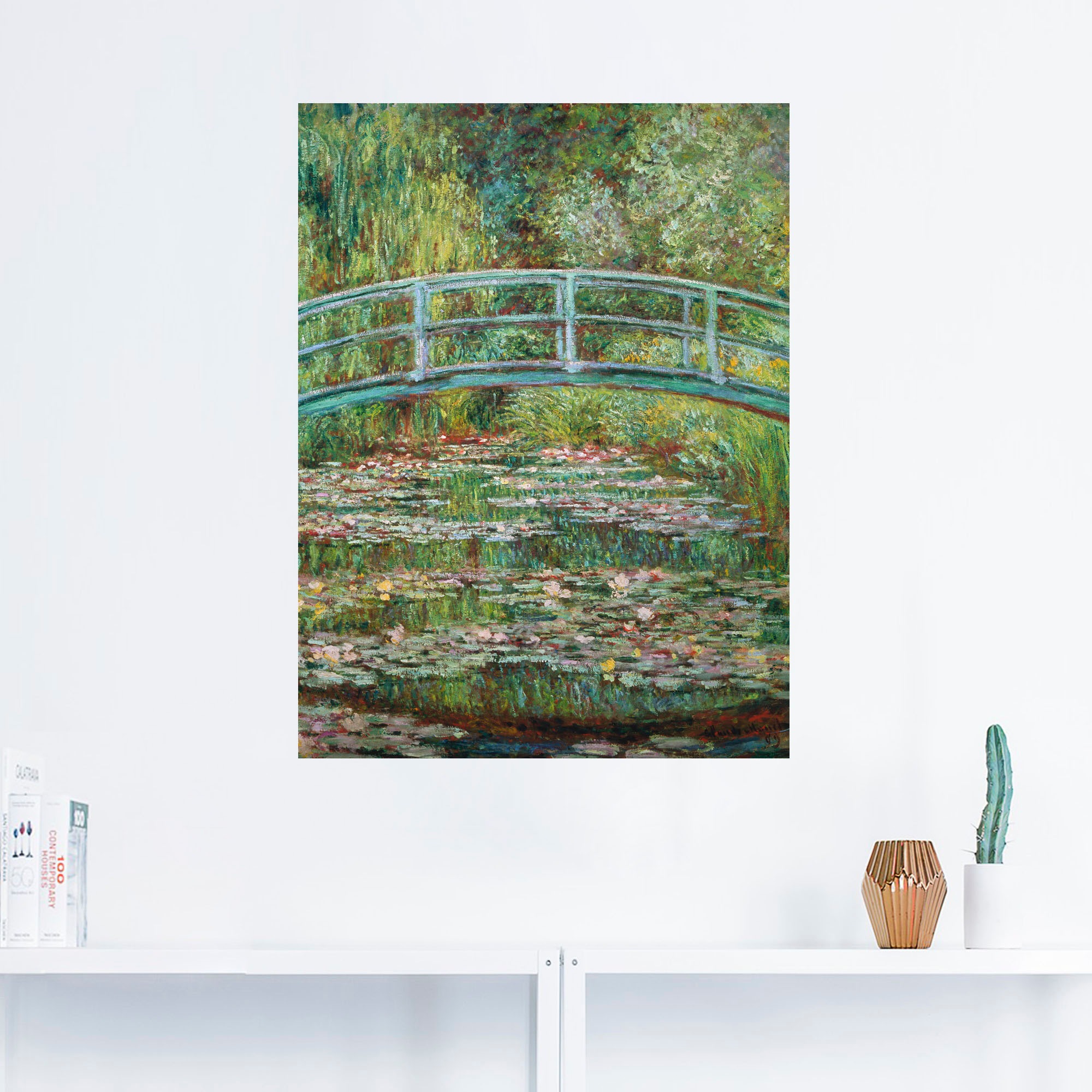 Artland Wandbild »Japanische Brücke. 1899.«, Gewässer, (1 St.), als Leinwandbild, Wandaufkleber in verschied. Größen
