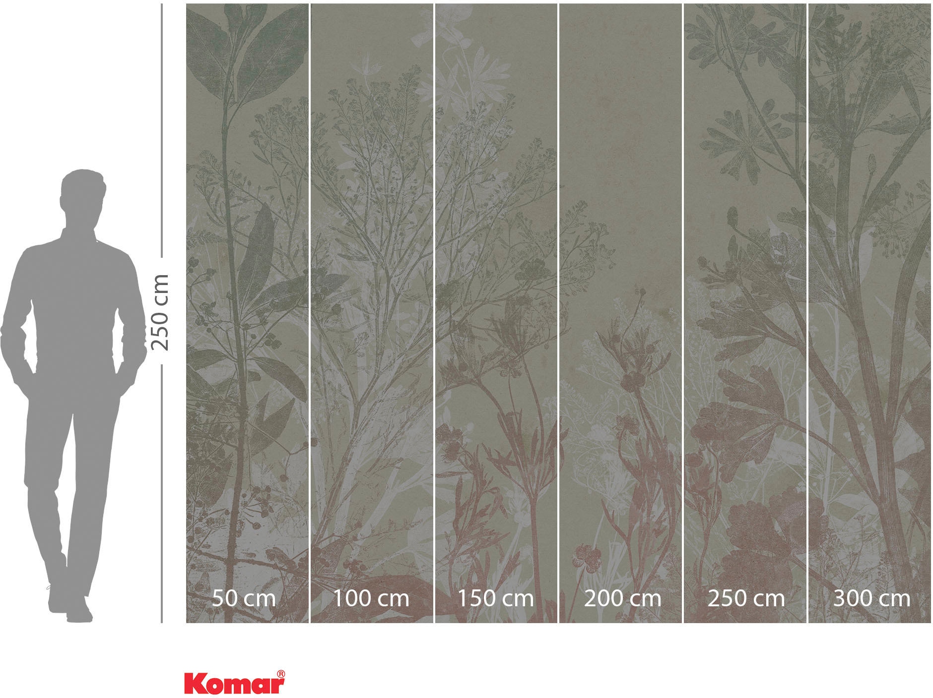 Komar Vliestapete »Digitaldruck Vlies -  Healing Harvest - Größe 300 x 250 cm« bedruckt glatt Wohnzimmer, Schlafzimmer