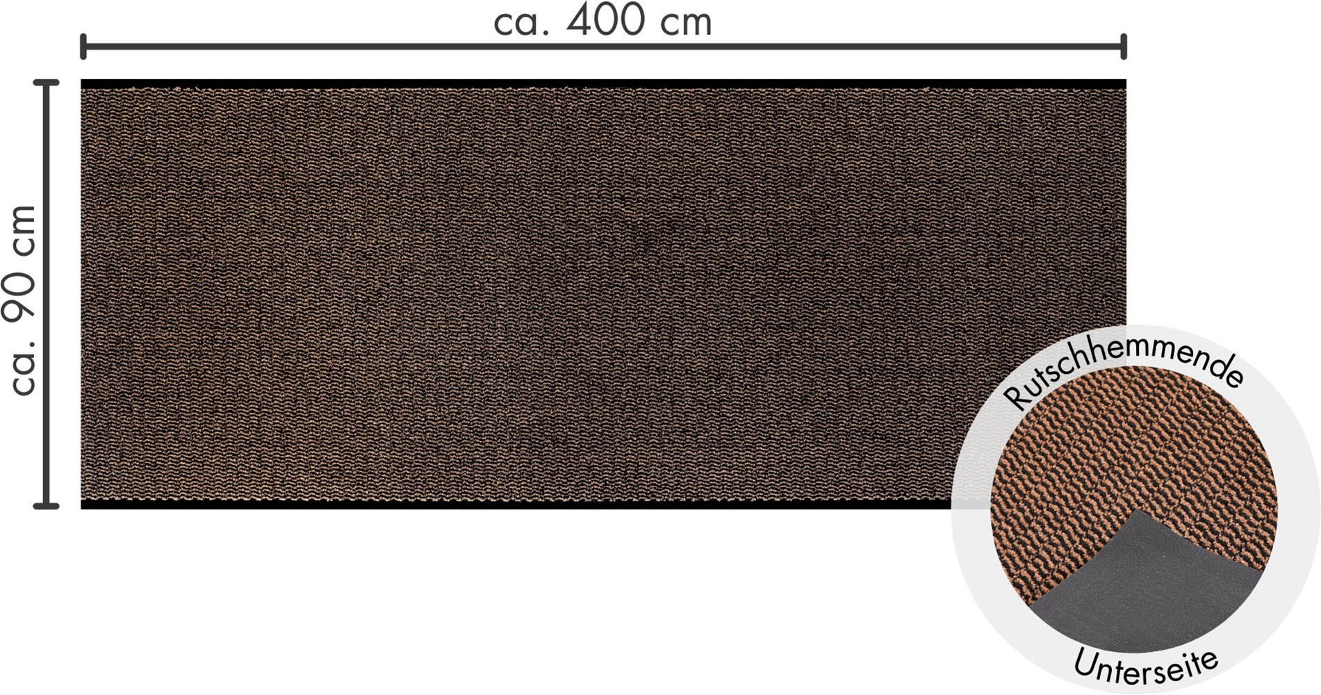 Andiamo Fußmatte »Easy, Made in Netherlands«, rechteckig, 5 mm Höhe, Schmutzfangmatte, rutschhemmend, Innen- und überdachten Außenbereich