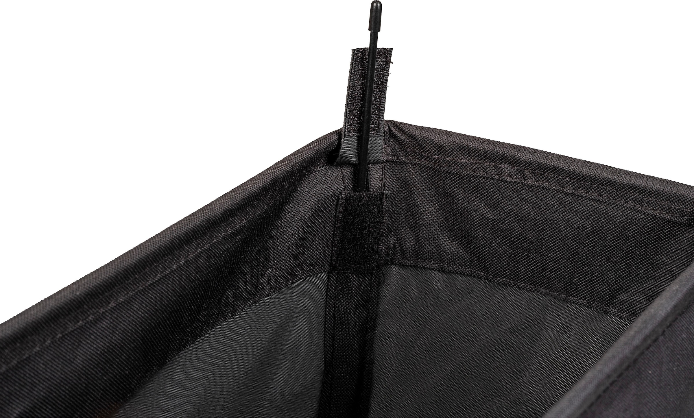 WENKO Wäschekorb »Corno«, schwarz, mit 3 online vier kaufen mit leichtgängigen | Rollen Jahren Garantie XXL