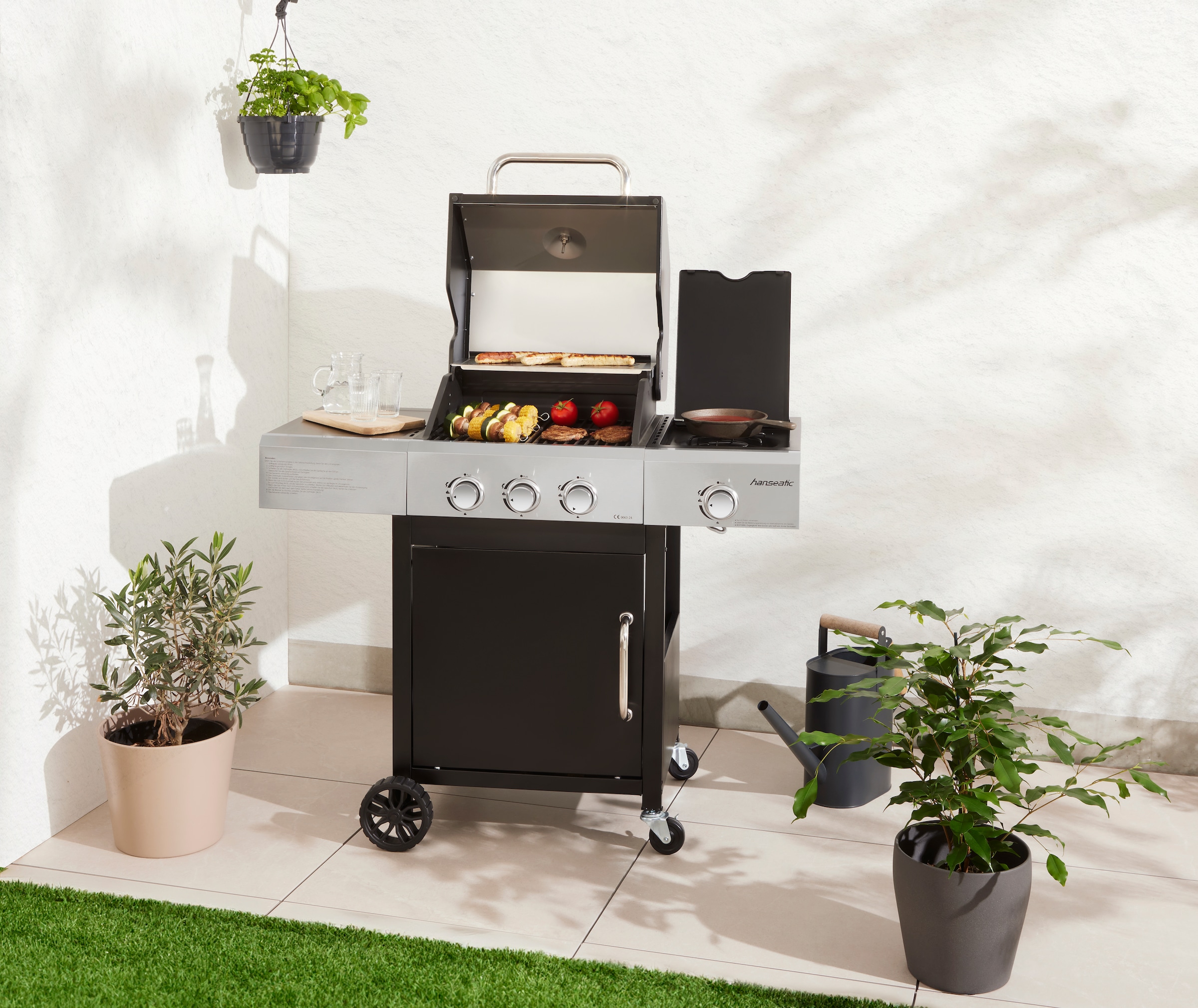 Hanseatic Gasgrill »Cleveland«, BxTxH: 110x59x112 cm, 11,5 kW Gesamtleistung