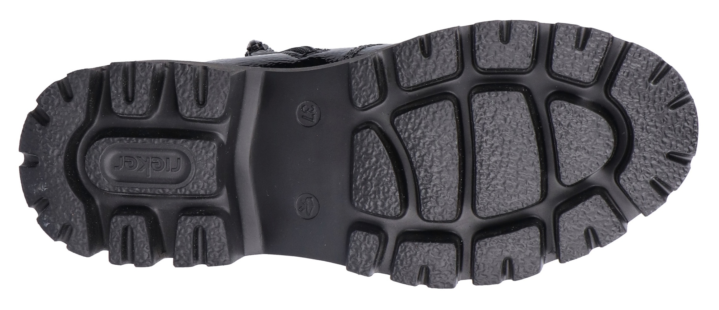Rieker Winterstiefelette  Plateauboots, Winterboots, Lackstiefelette mit Innen-Reißverschluss