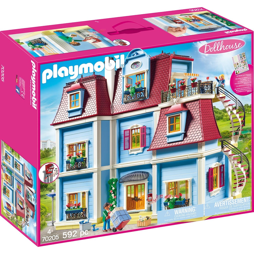Playmobil® Konstruktions-Spielset »Mein Großes Puppenhaus (70205), Dollhouse«, (592 St.)