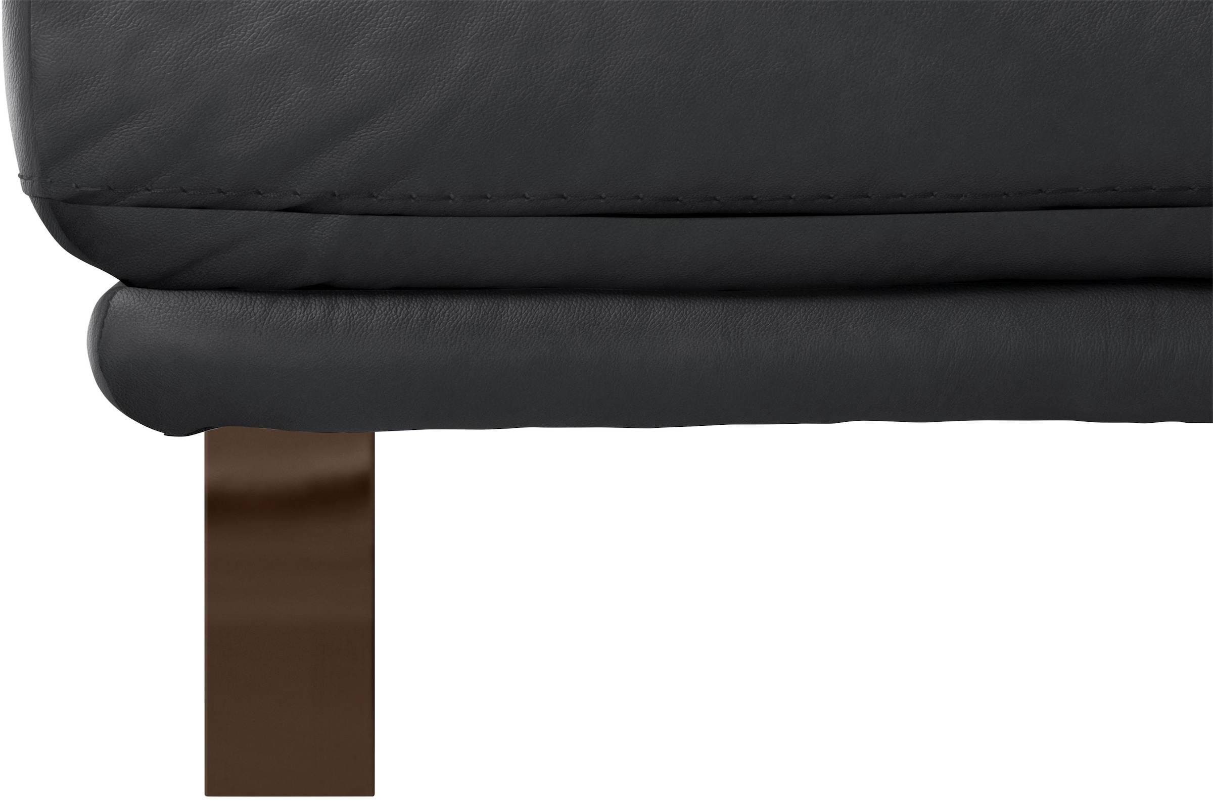 W.SCHILLIG Hocker »montanaa« mit Metallkufen in Bronze pulverbeschichtet, Breite 71 cm