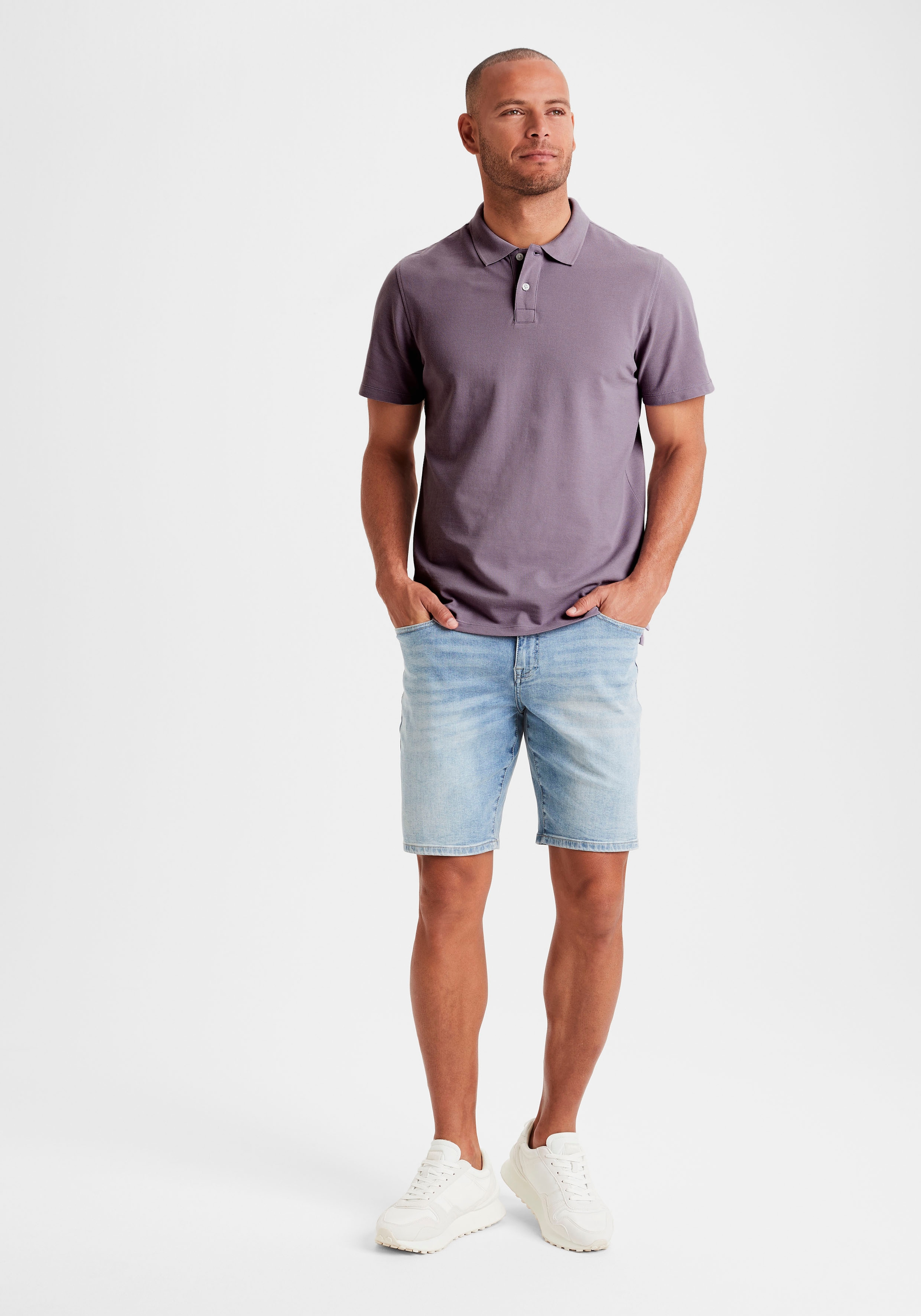 Beachtime Poloshirt, Kurzarm, Shirt mit Polokragen, Baumwoll-Piquè