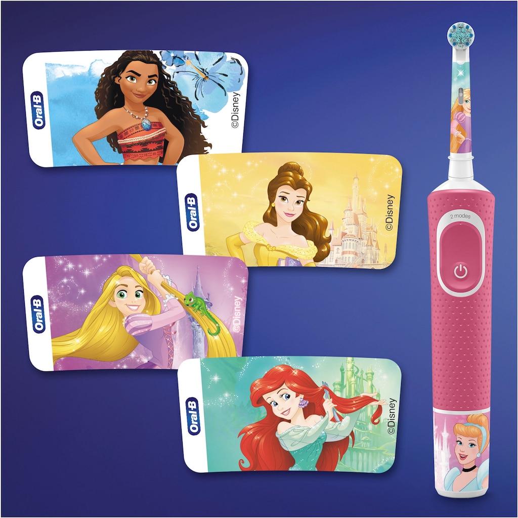 Oral-B Elektrische Kinderzahnbürste »Disney Princess«, 1 St. Aufsteckbürsten