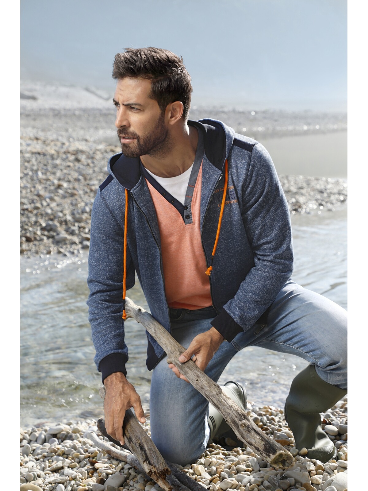 Jan Vanderstorm Kapuzensweatjacke »Sweatjacke ROBART«