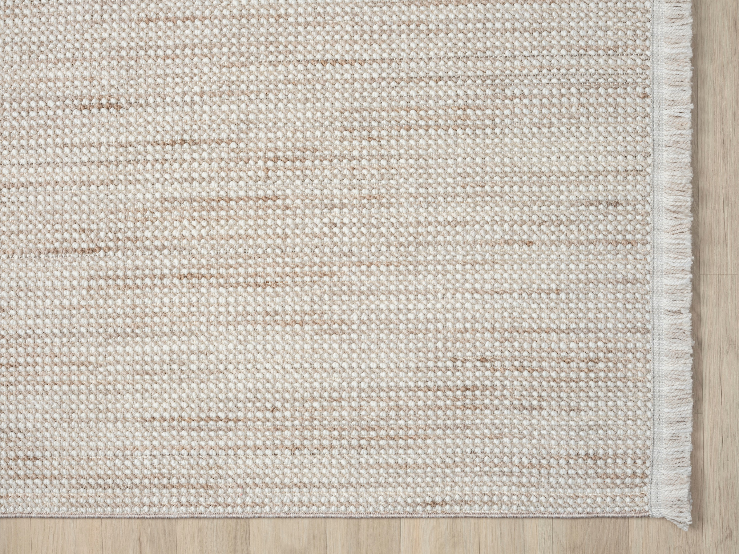 Myflair Möbel & Accessoires Teppich »Ava«, rechteckig, 7 mm Höhe, Uni Farben, meliert, Sisal-Optik, auch in rund erhältlich, mit Fransen