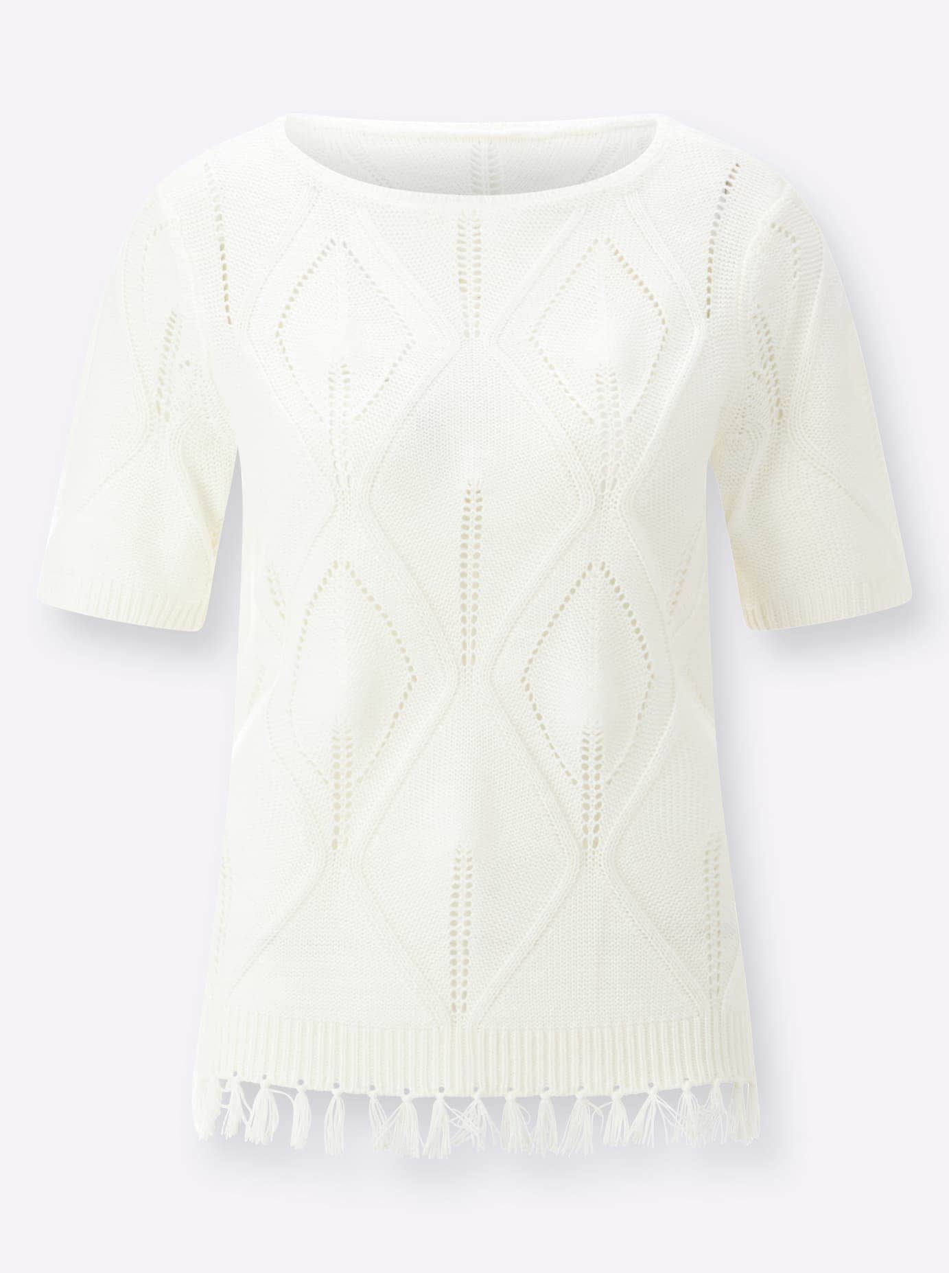 Classic Basics Kurzarmpullover »Ajour-Pullover«