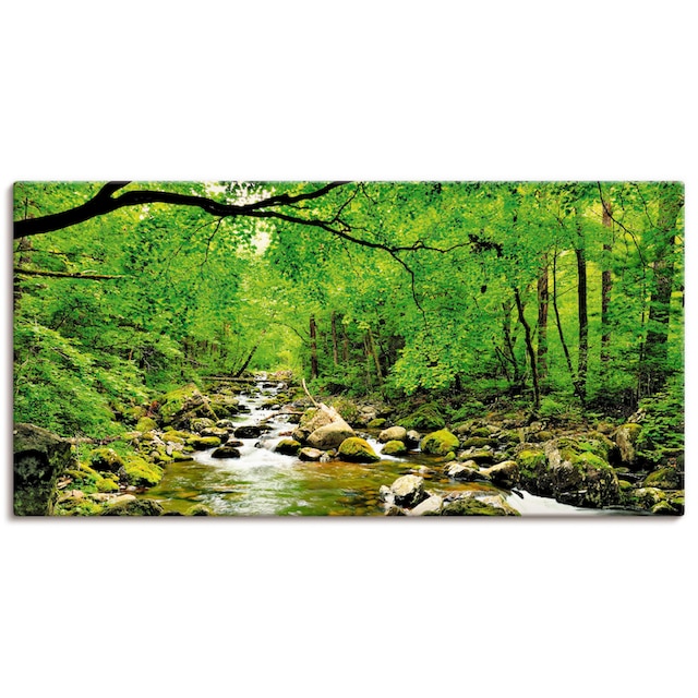 Artland Wandbild »Herbstwald Fluss Smolny«, Wald, (1 St.), als Alubild,  Leinwandbild, Wandaufkleber oder Poster in versch. Größen auf Rechnung  bestellen