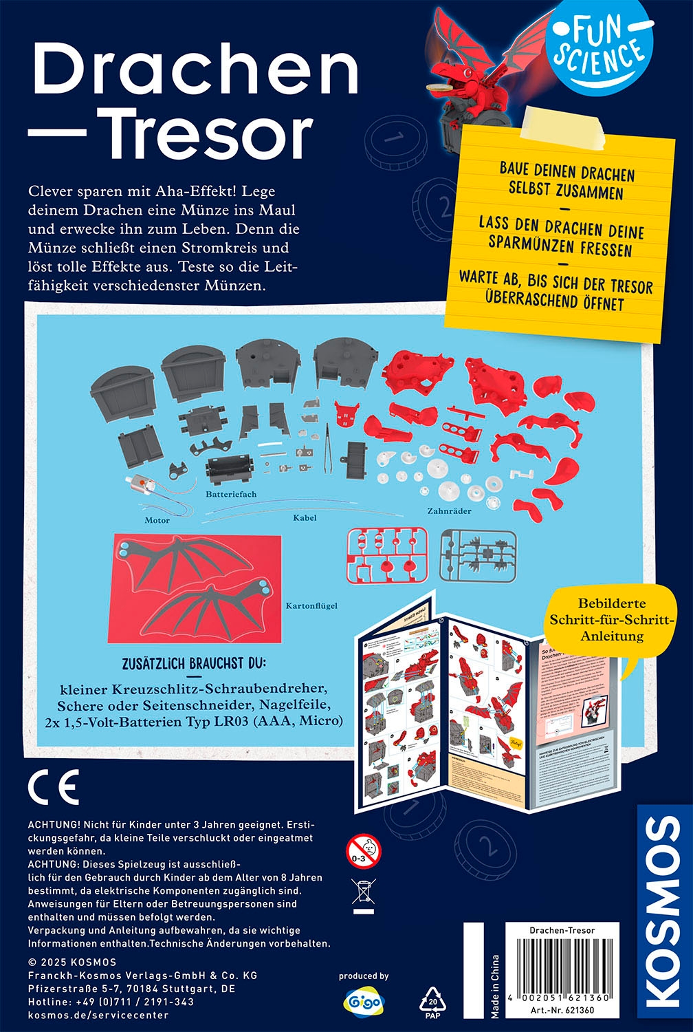 Kosmos Experimentierkasten »Fun Science Drachen-Tesor«