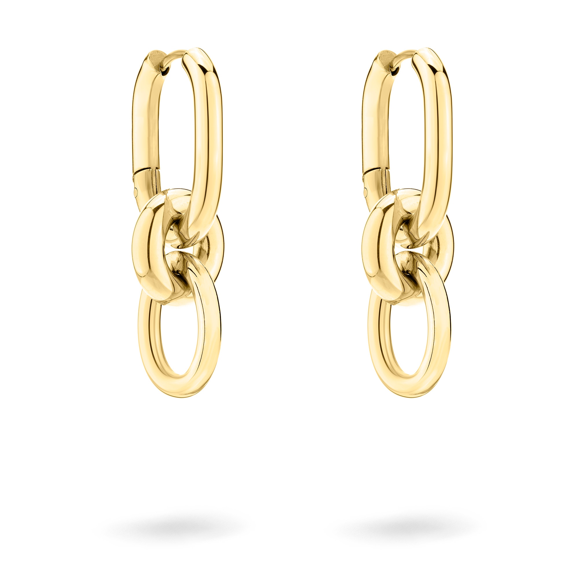 Liebeskind Berlin Paar Creolen »Schmuck Geschenk Edelstahl Ohrringe Modern Knot« Einhänger abnehmbar