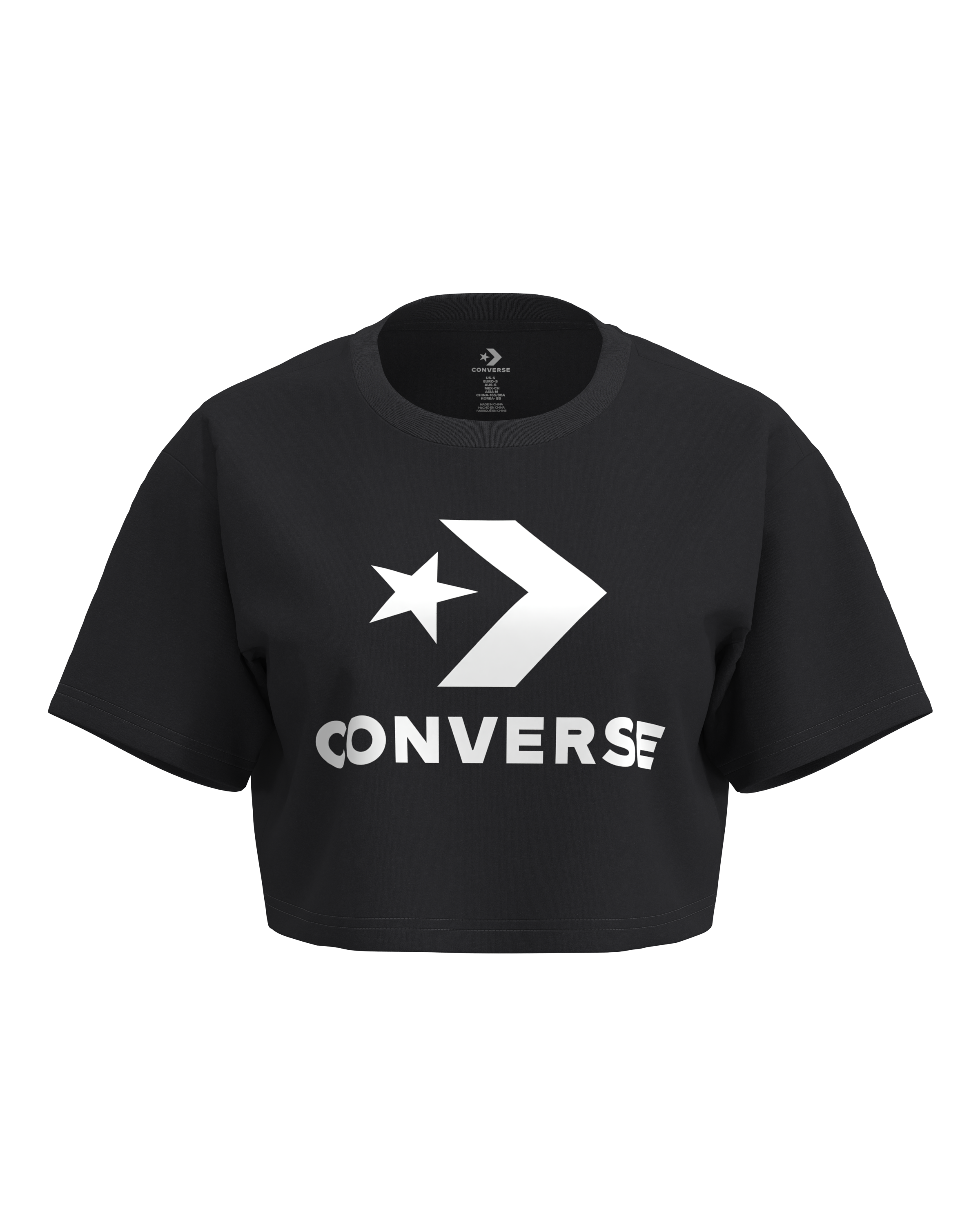 Converse T-Shirt »STAR CHEVRON SPORTY TEE« Kurzarm, aus Baumwolle