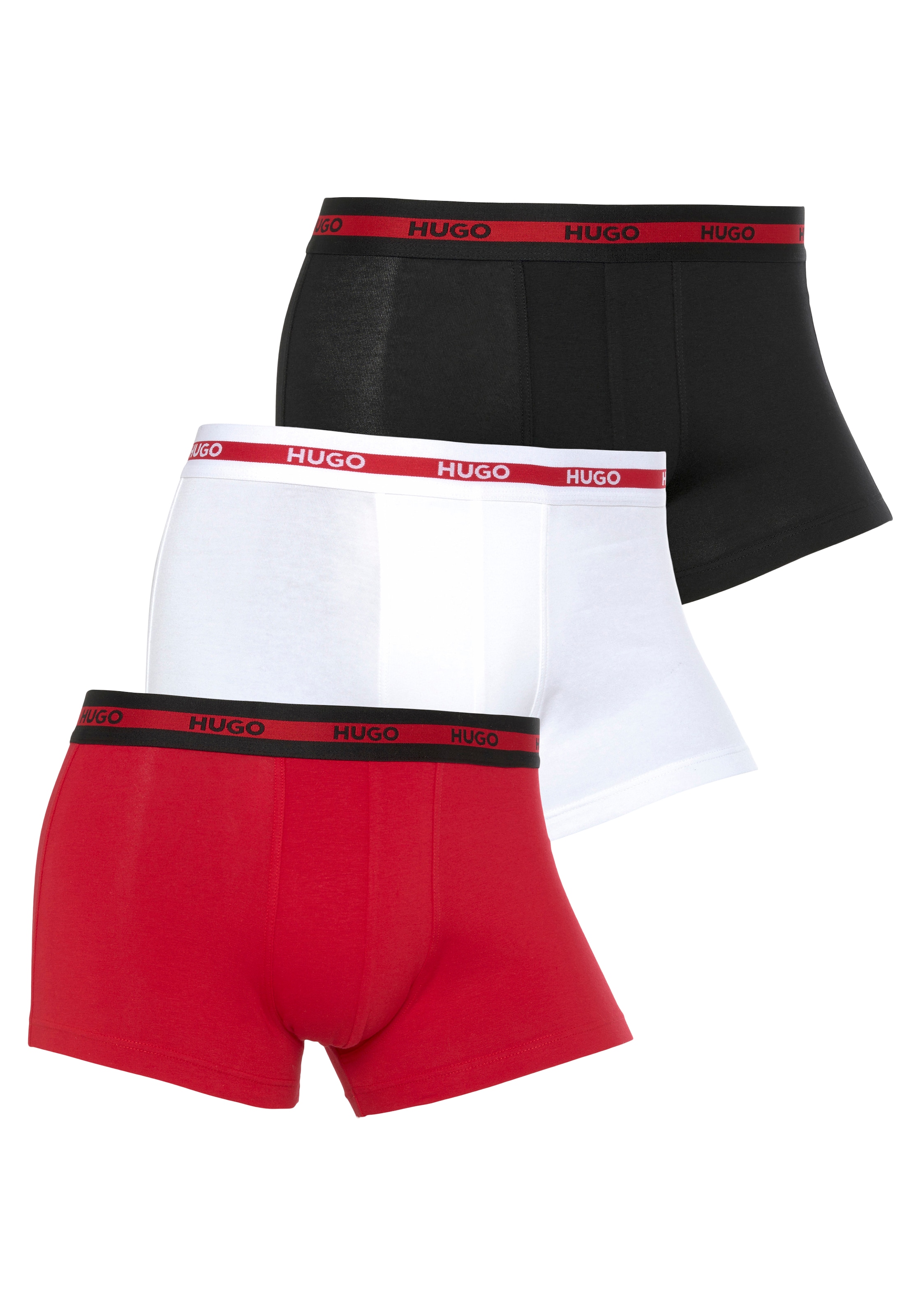 HUGO Underwear Trunk »TRIPLET«, (Packung, 3 St., Im Dreierpack), mit Logoschriftzug